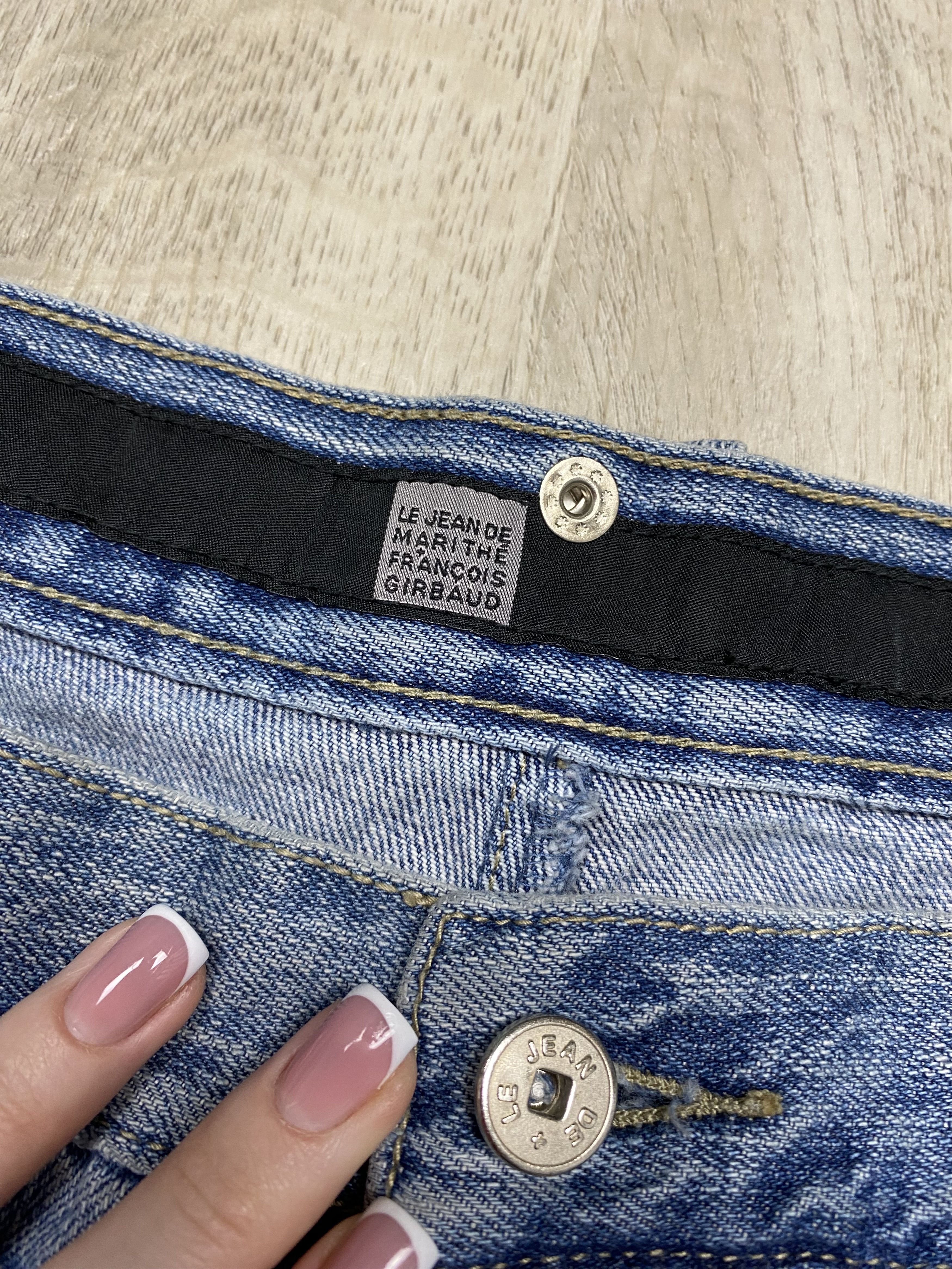Marithe + Francois Girbaud Marithe Francois Girbaud 90s Vintage Denim Shorts Size US 38 / EU 54 - 5 Thumbnail