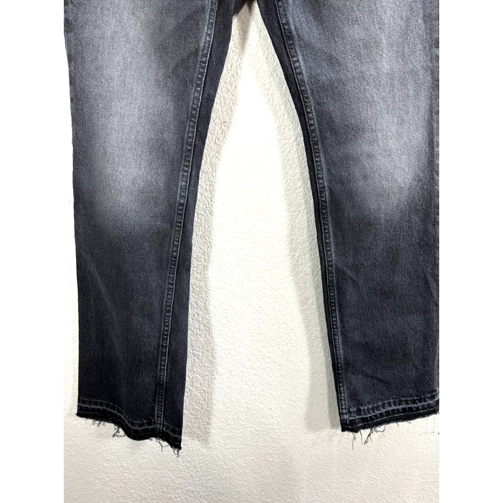 Old Navy VINTAGE Old Navy Jeans Bootcut Women 4 Black Distressed Frayed Cotton NWT Size 27" / US 4 / IT 40 - 5 Thumbnail