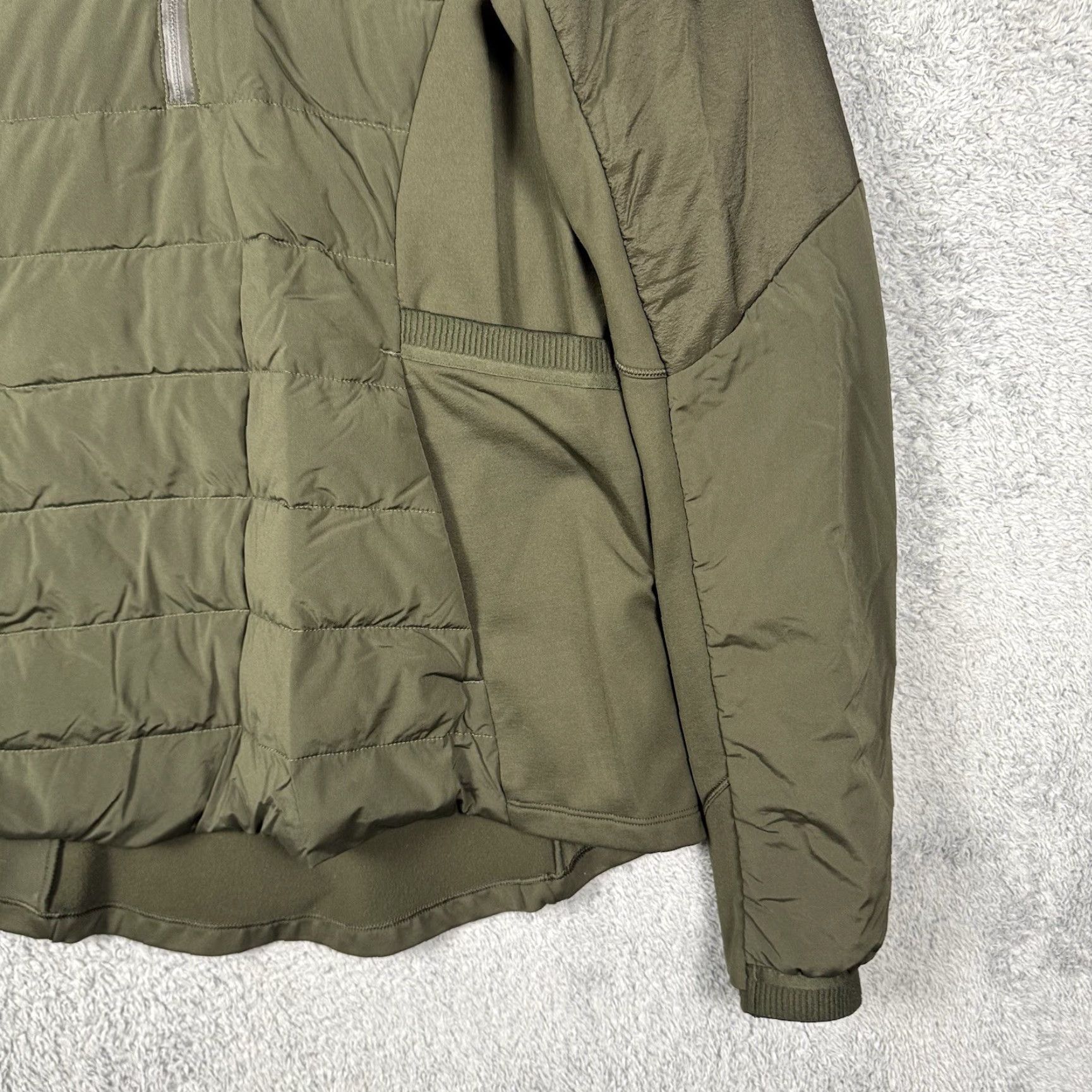 Lululemon Lululemon Down for It All Pullover 1/2 Zip Jacket Women’s 10 Green 85% Goose Down Size L / US 10 / IT 46 - 2 Thumbnail