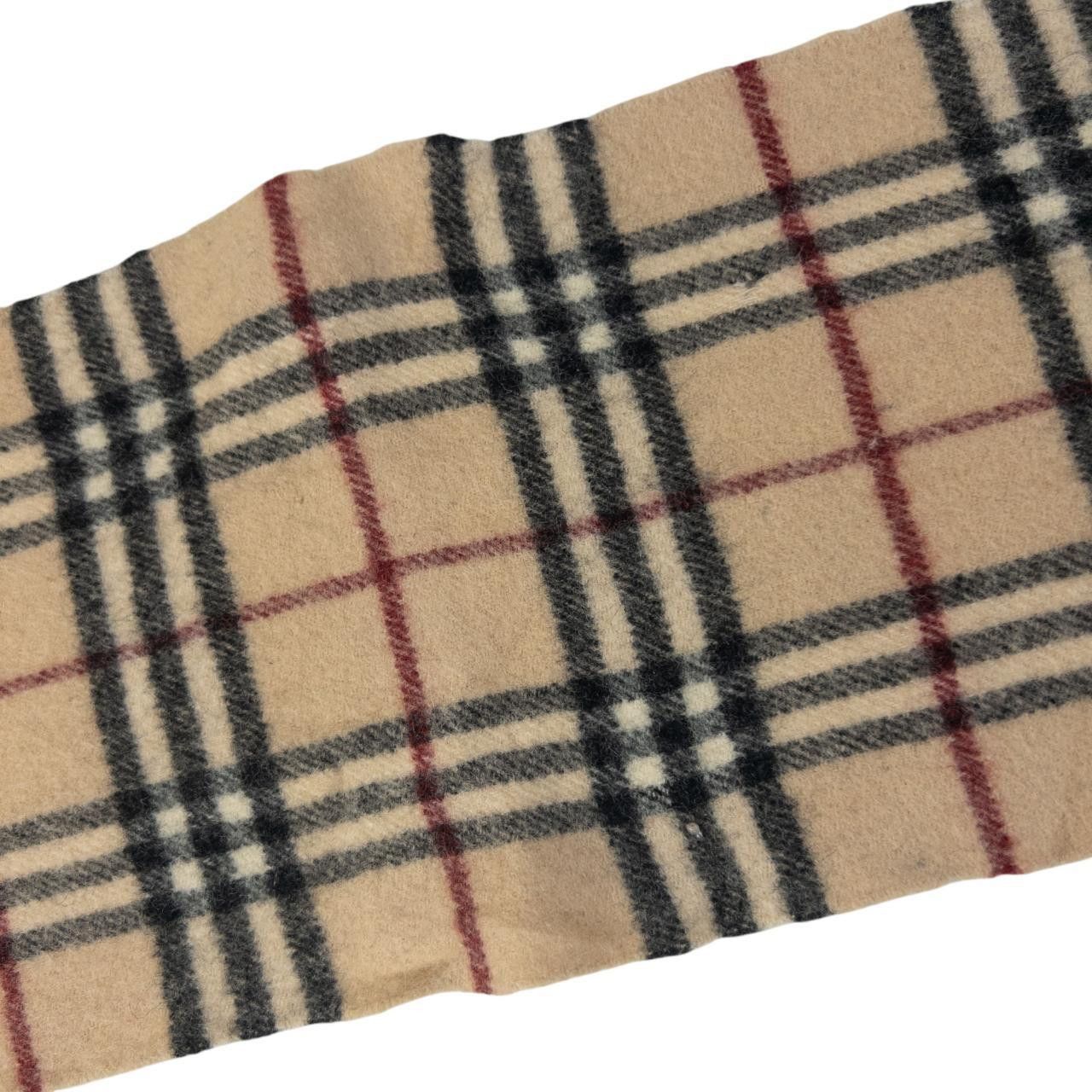 Burberry Vintage Burberry Nova Check Lambswool Tassel Scarf Size ONE SIZE - 6 Thumbnail
