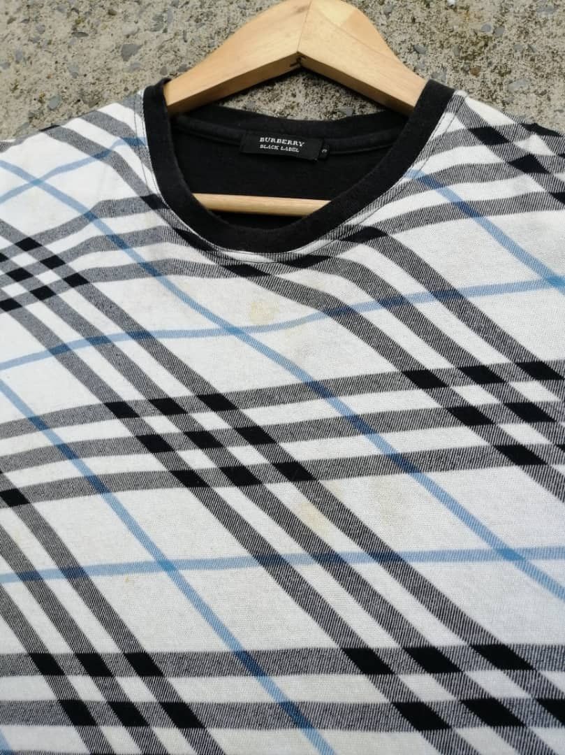 Burberry × Japanese Brand Burberry Black Label Plaid Tee Size US M / EU 48-50 / 2 - 10 Thumbnail