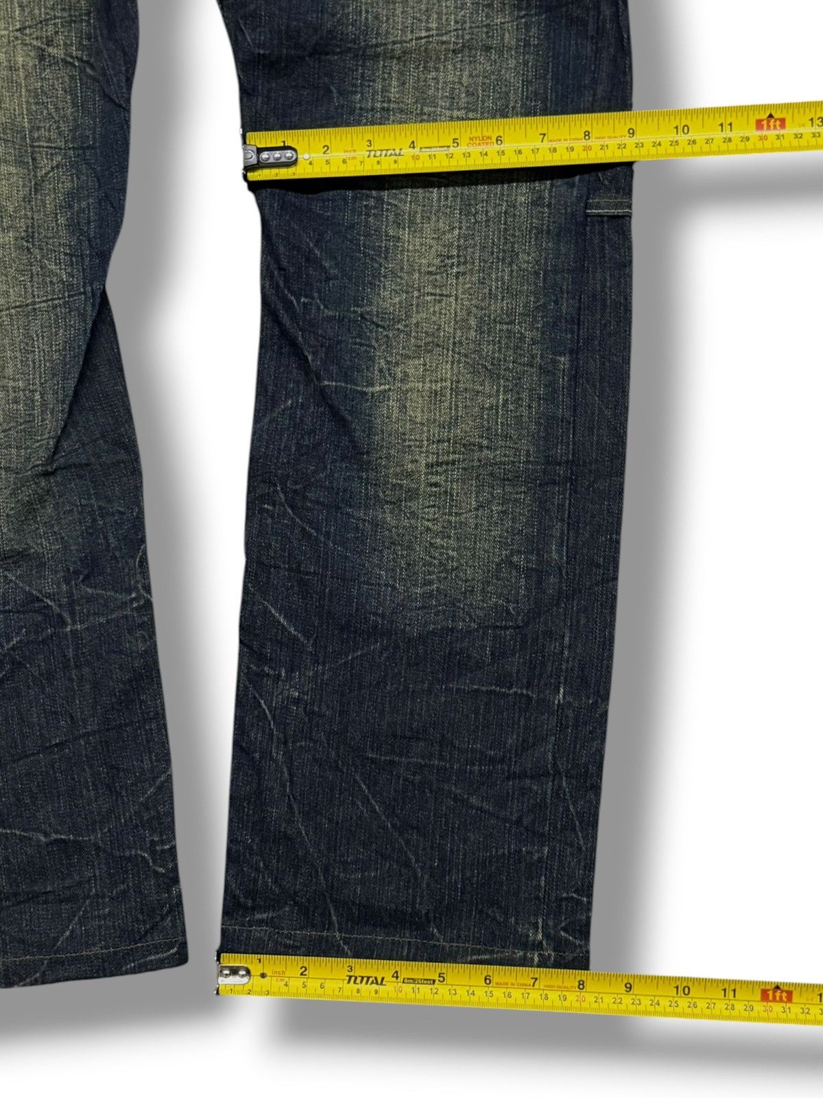Other Vintage Dominate Handcrafted Jeans | Double Waist Style W33 Size US 33 - 17 Thumbnail