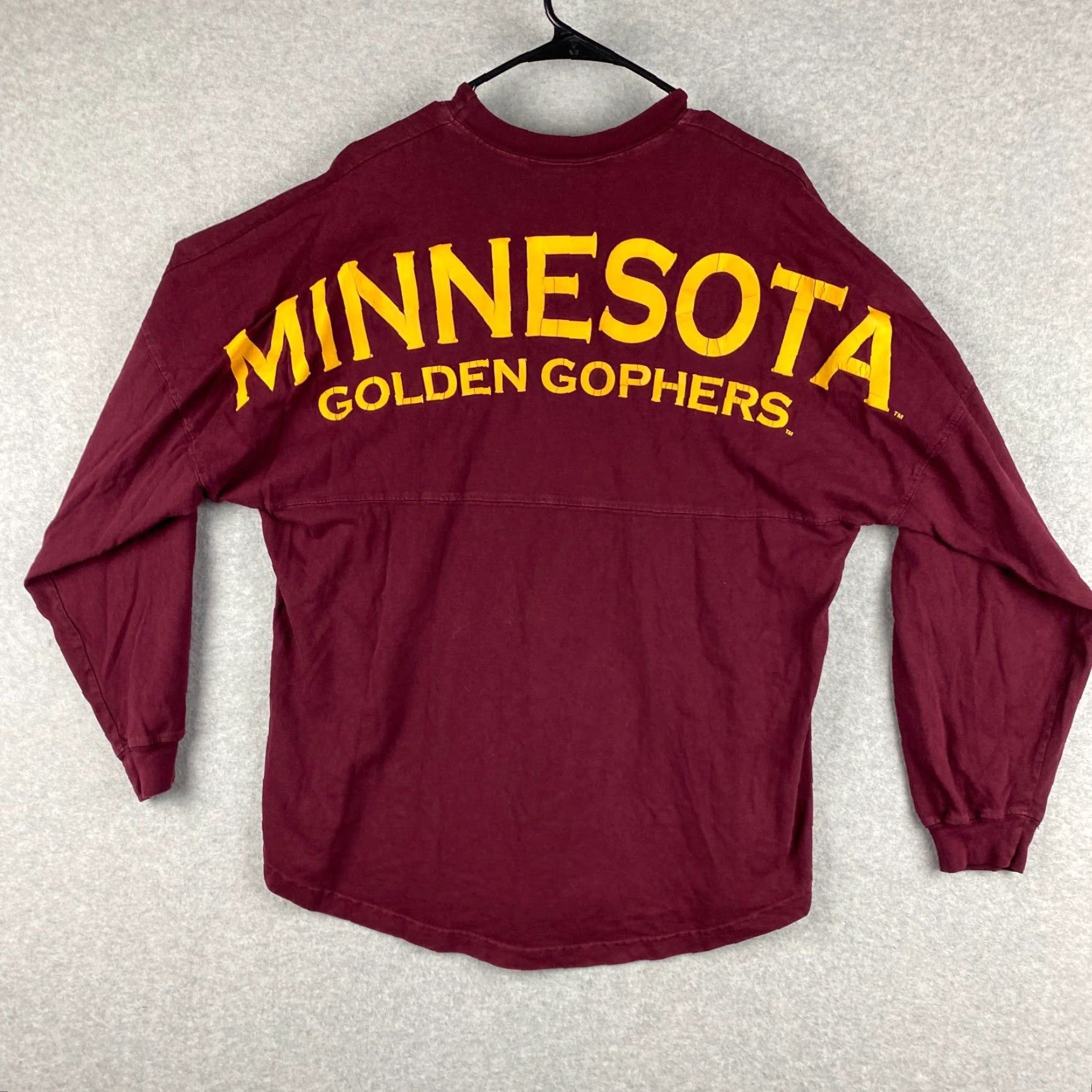 ESPIRIT VINTAGE Minnesota Golden Gophers Spirit Jersey Shirt Men M Maroon Long Sleeve Size US M / EU 48-50 / 2 - 2 Thumbnail