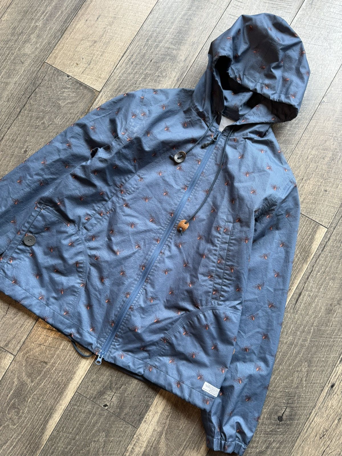 Undercover Undercover Flies Blue Nylon Windbreaker - Size 2 Size US M / EU 48-50 / 2 - 2 Thumbnail