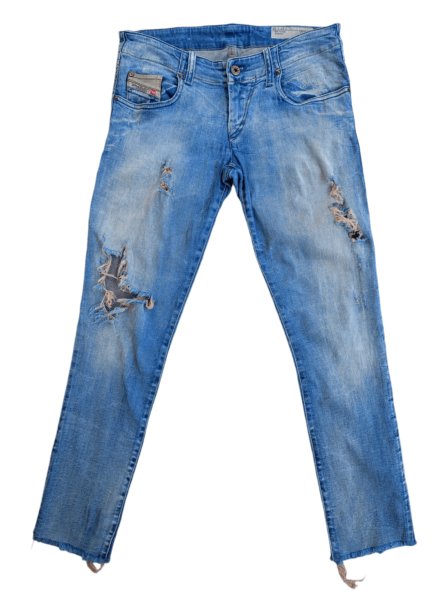 Diesel × Vintage DIESEL Grupee Cropped Super Slim Skinny Streetwear Denim Size 27" / US 4 / IT 40 - 1 Thumbnail