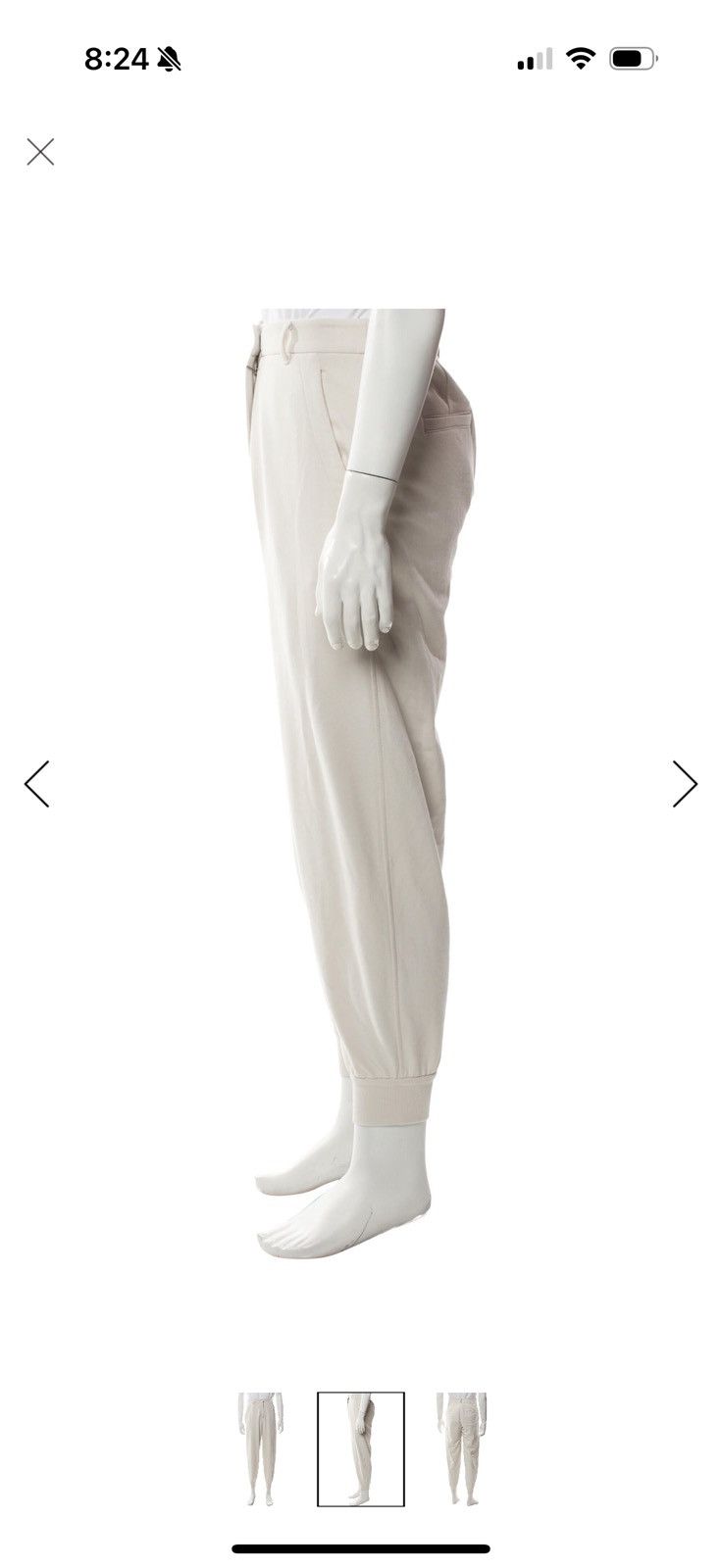 Brunello Cucinelli Brunello Cucinelli Joggers – Brown/Neutral – Size XS, $1010 Size US 28 / EU 44 - 6 Thumbnail