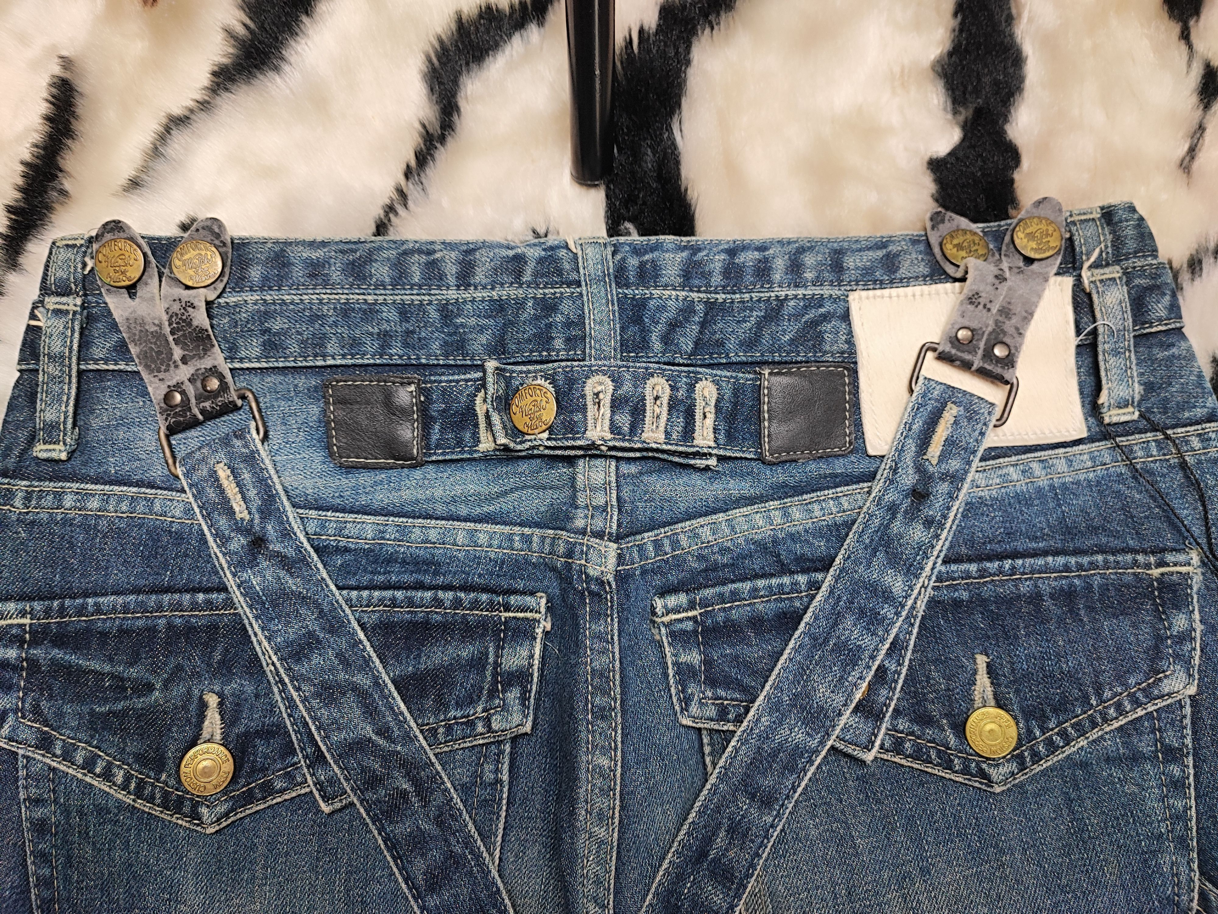 PPFM PPFM Bondage Punk Distressed Jeans ERD Grunge Chrome Size US 29 - 18 Thumbnail