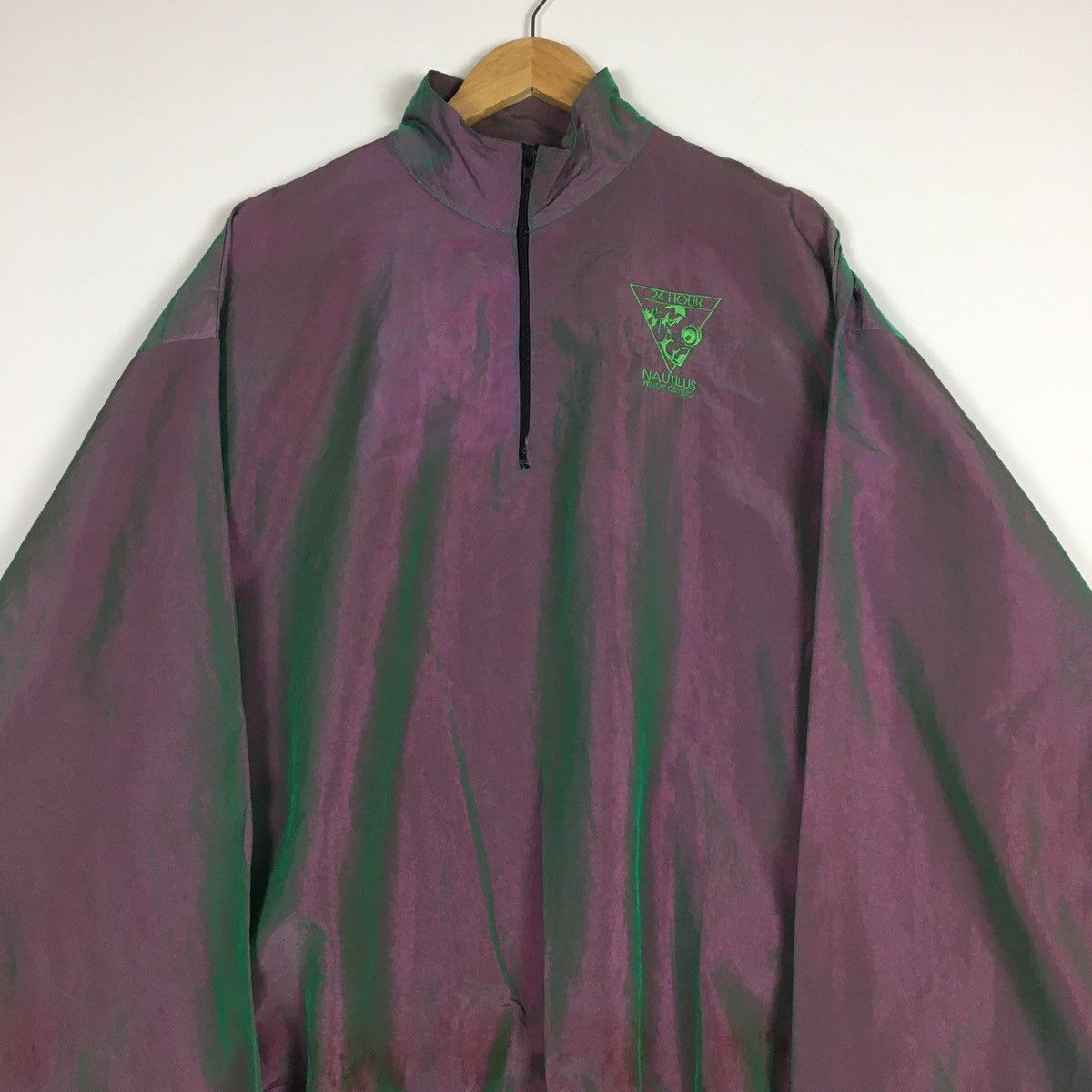 Vintage Vtg Nautilius Fitness Centers Shadow Project Windbreaker Size US XL / EU 56 / 4 - 4 Thumbnail