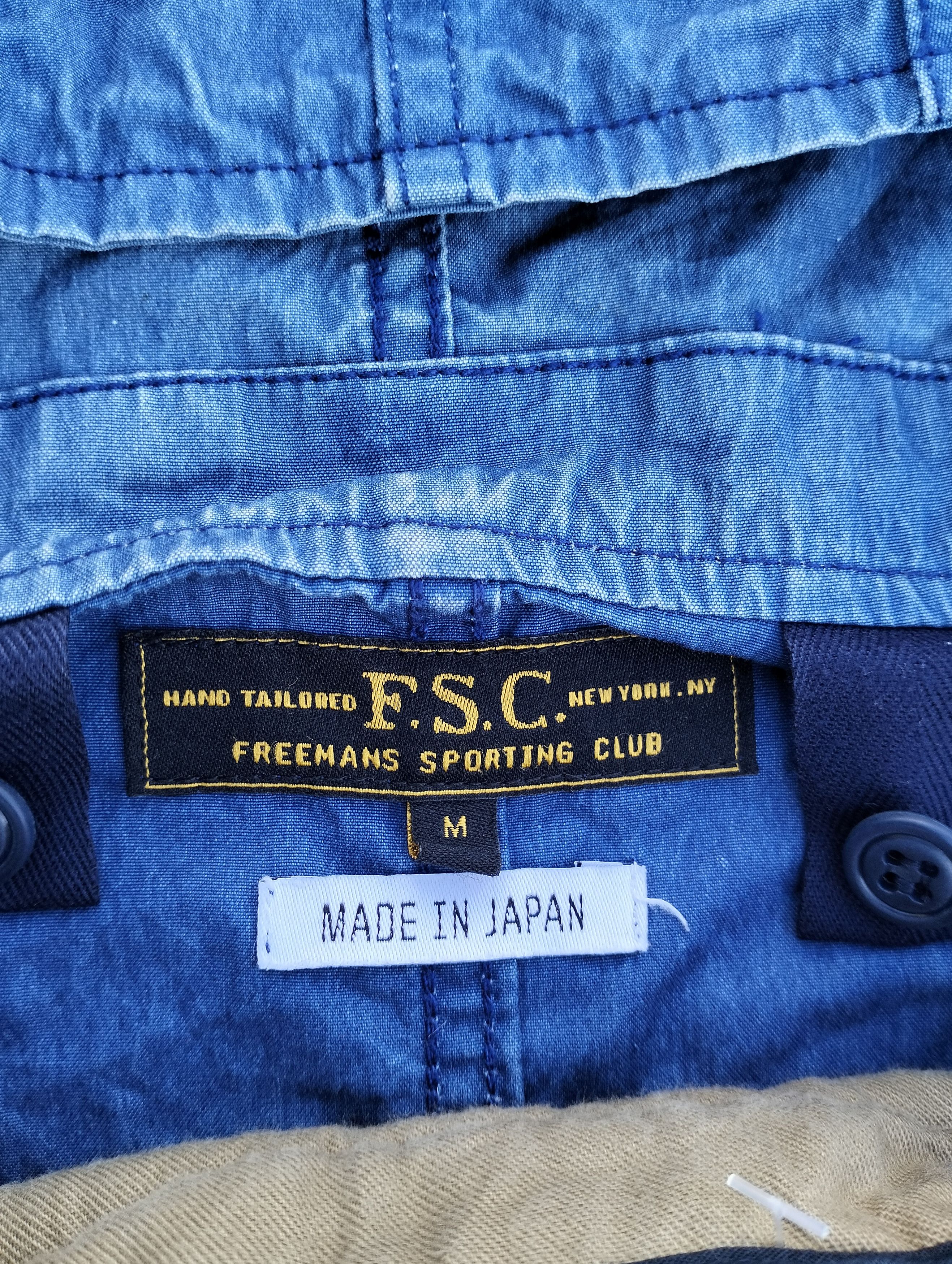Freemans Sporting Club Vintage Freemans Sporting Club Soft DenimLong Jacket Hoodie Size US M / EU 48-50 / 2 - 17 Thumbnail