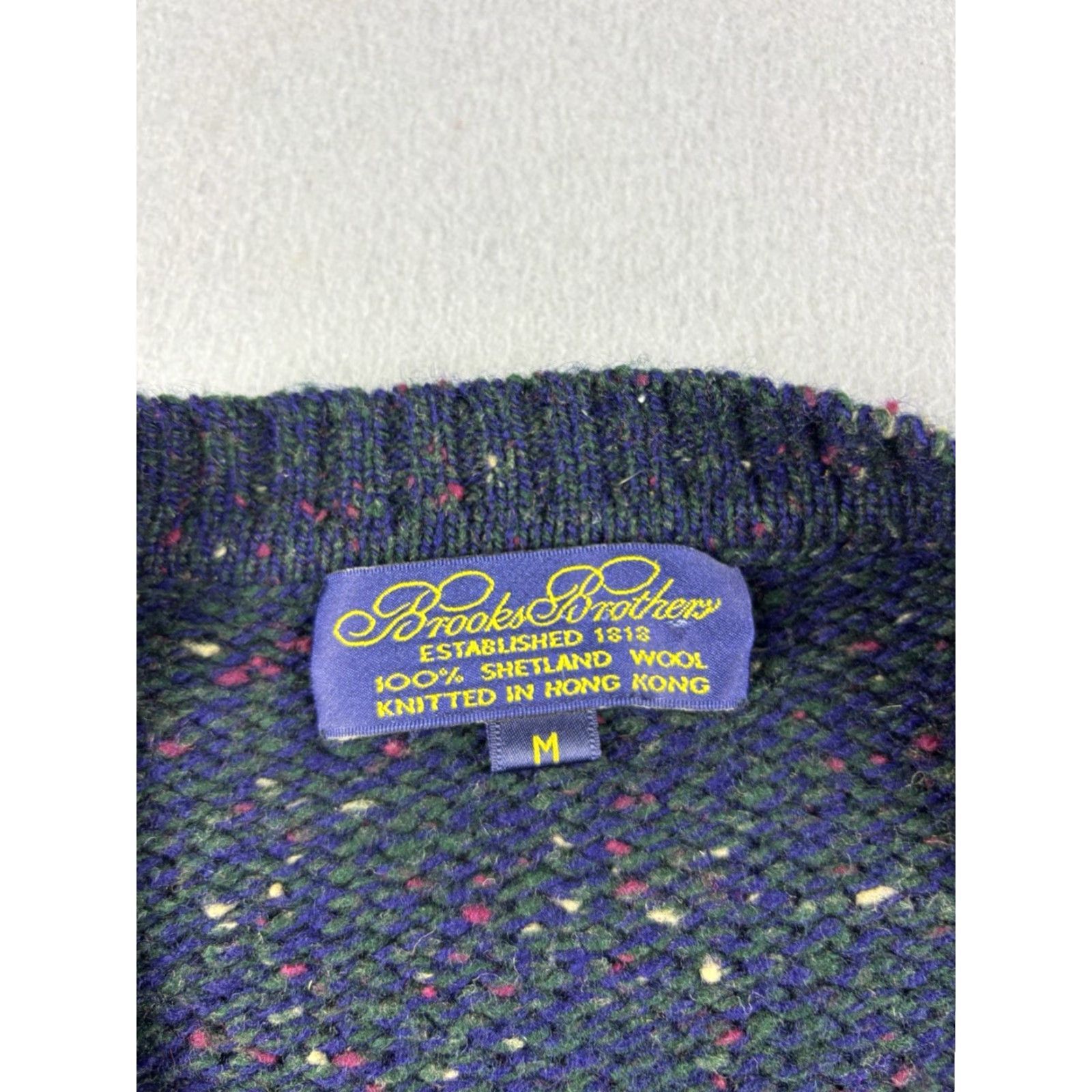 Brooks Brothers VINTAGE Brooks Brothers Sweater Mens M Blue Wool Crew Neck Pullover Knit Size US M / EU 48-50 / 2 - 3 Thumbnail