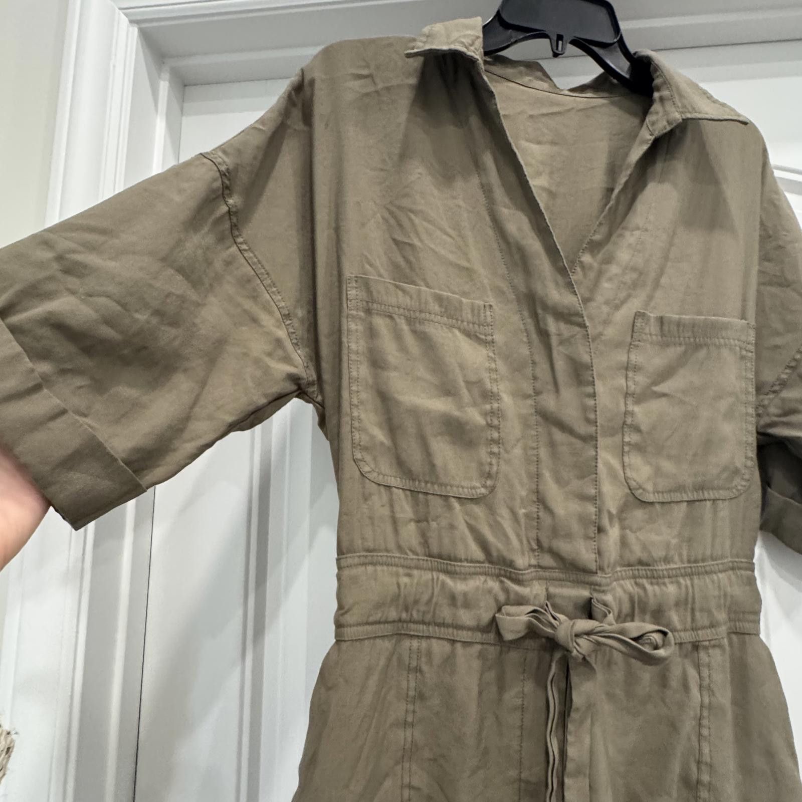 Unknown London Women's Medium Utility Style Jumpsuit with Drawstring Waist Size 32" / US 10 / IT 46 - 3 Thumbnail