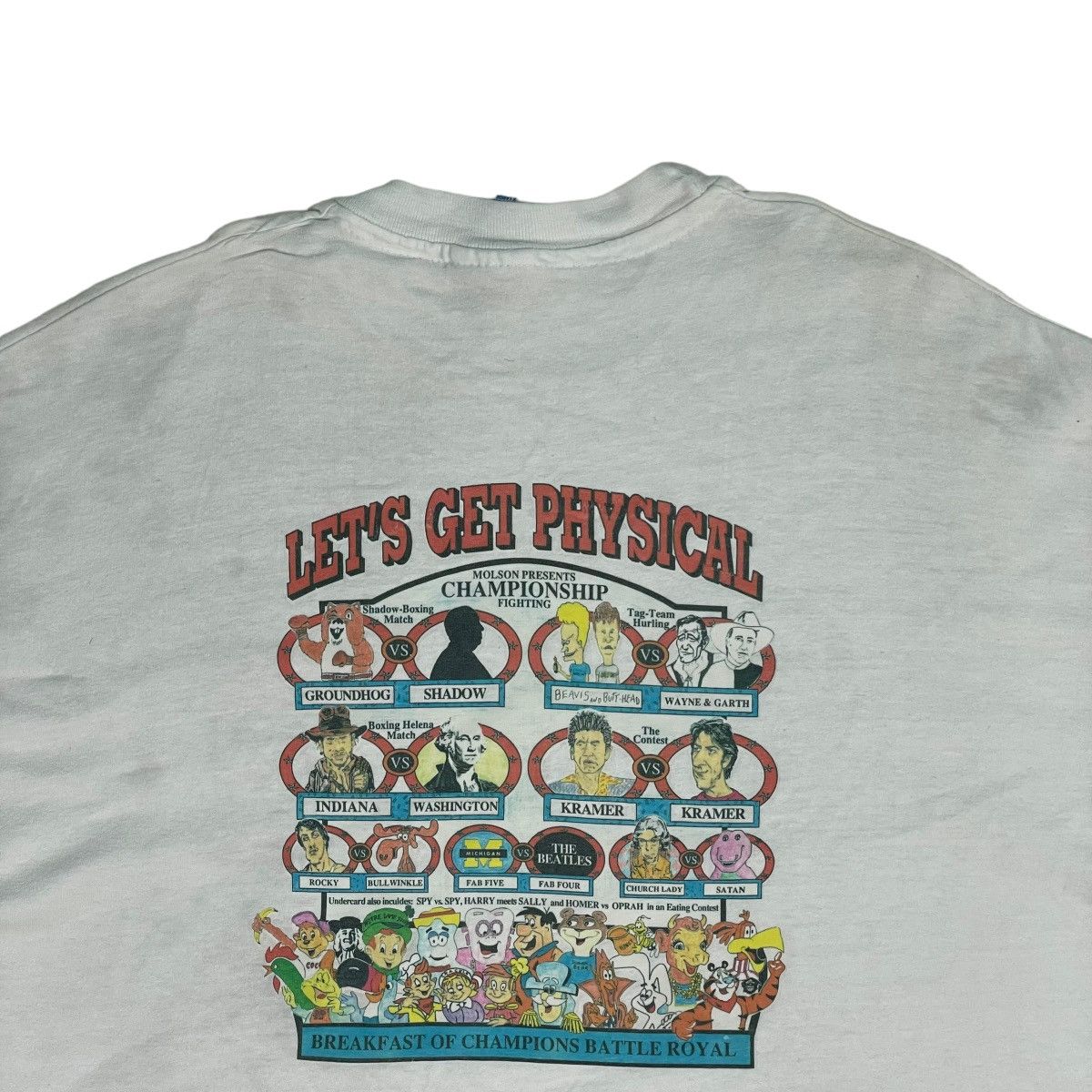 Hanes 🔥LAST PRICE🔥 VTG 1994 Groundhog Days Characters Duel Tee Size US XL / EU 56 / 4 - 11 Thumbnail