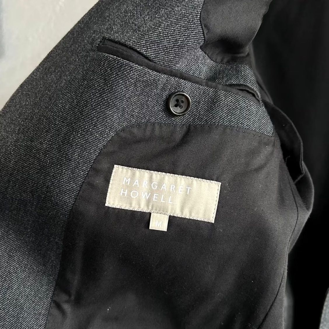 Margaret Howell Margaret Howell Jacket Mens M Charcoal Grey MHL Wool Cotton Blend Tailored Size US M / EU 48-50 / 2 - 6 Thumbnail