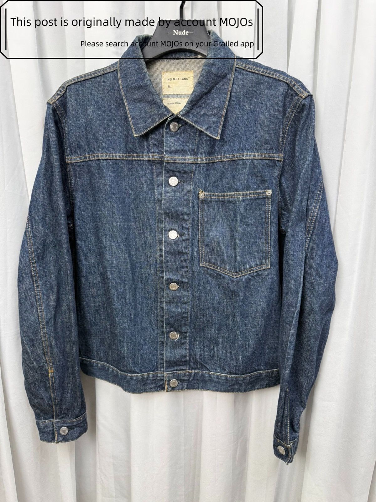 Helmut Lang × Vintage SS99 Helmut Lang Wax Coated 2 Pocket Trucker