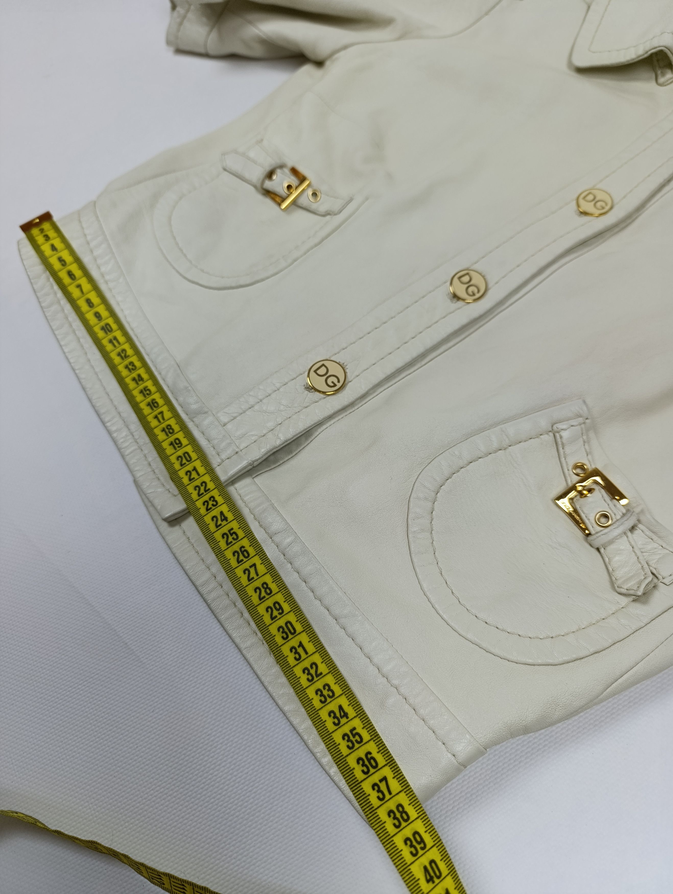 Dolce & Gabbana Dolce & Gabbana Cropped Sheepskin Leather Jacket Size M / US 6-8 / IT 42-44 - 22 Thumbnail