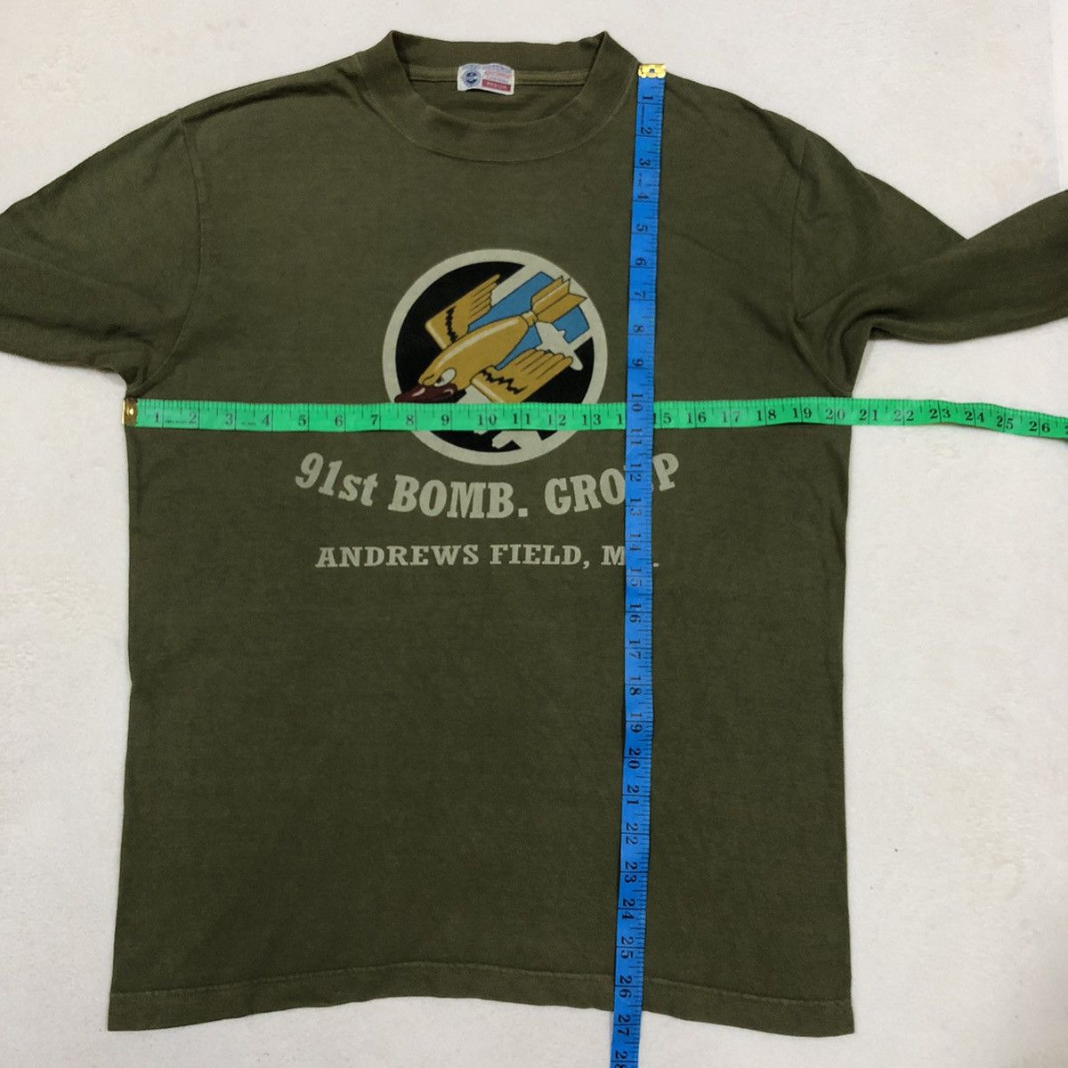 Buzz Rickson's VINTAGE BUZZ RICKSON 91st Bomber Group (WWII) Long Sleeve T Size US M / EU 48-50 / 2 - 12 Thumbnail