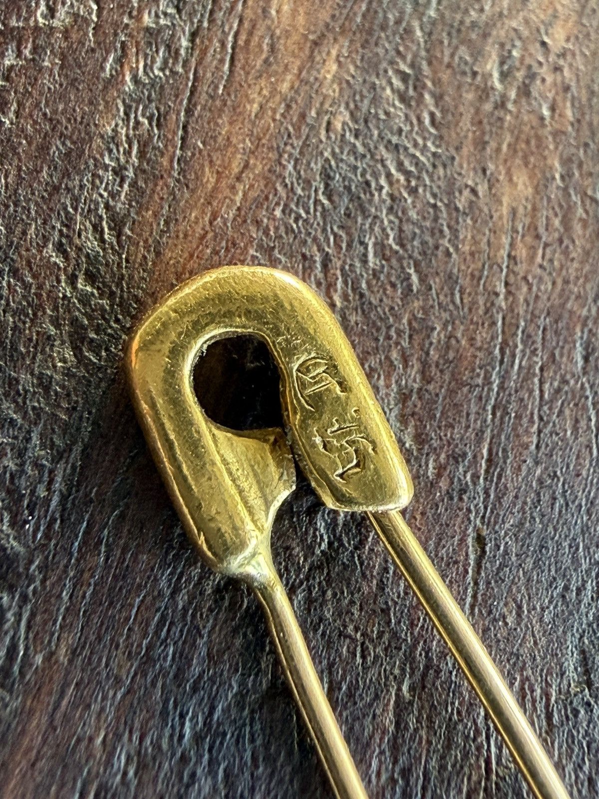 Chrome Hearts Chrome Hearts 22k gold safety pin Size ONE SIZE - 2 Thumbnail