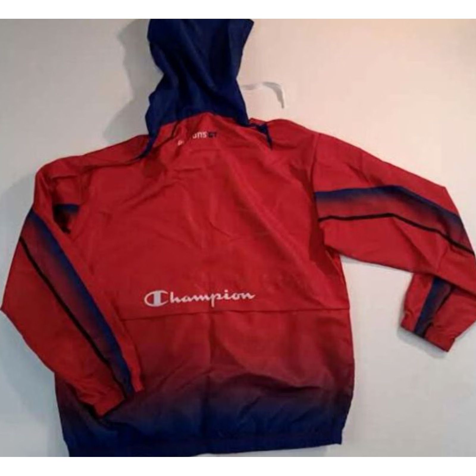 Champion Vintage Detroit Pistons Basketball 1/4 Zip Hooded Champion Jacket M Size US M / EU 48-50 / 2 - 5 Thumbnail