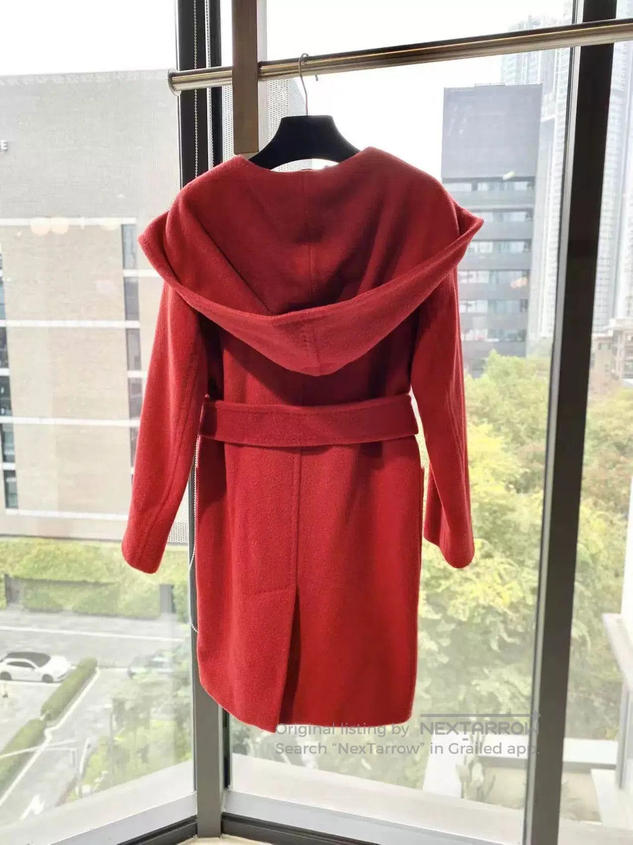 Other Max Mara Red Camel Hair Belted Coat. Size US XXS / EU 40 - 3 Thumbnail