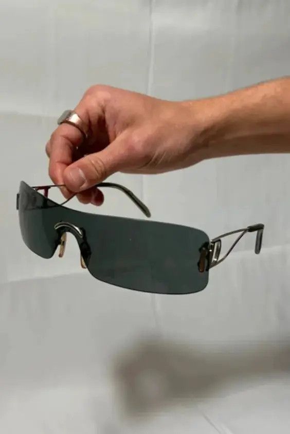 Dior DIOR Sunglasses Diorella CD Rimless Shield Galliano Vintage Size ONE SIZE - 2 Thumbnail