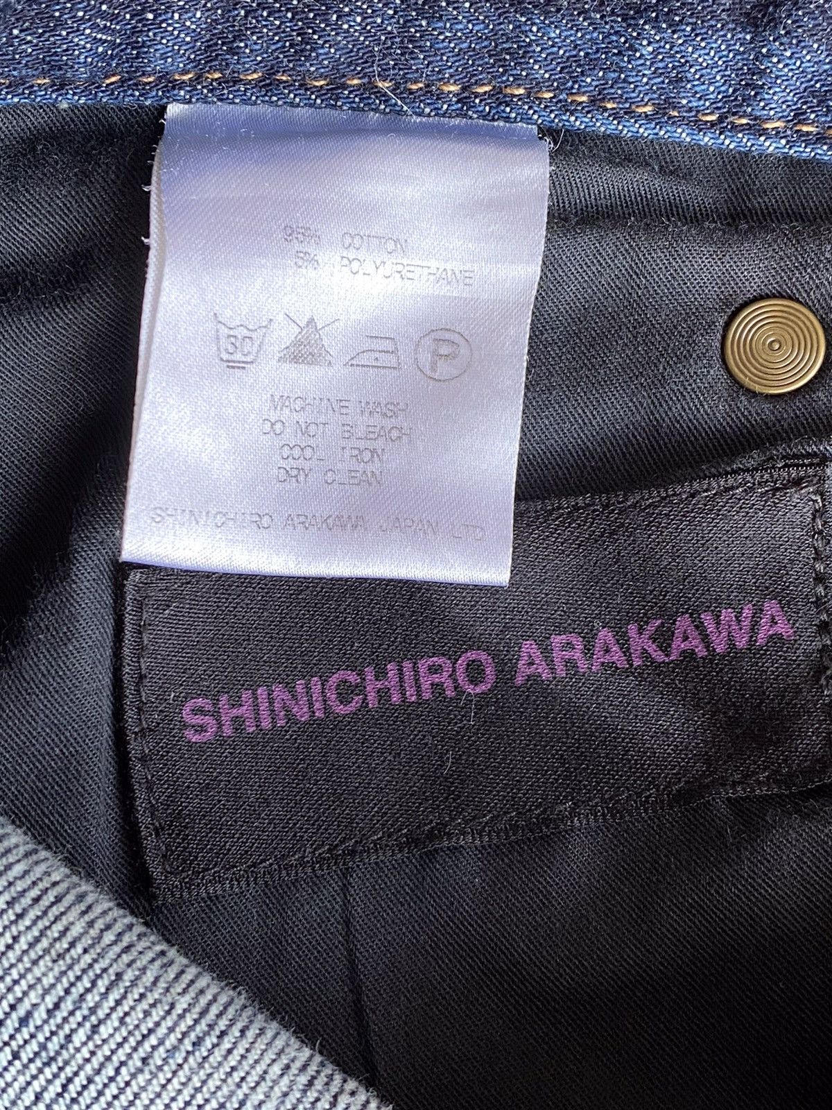 SHINICHIRO ARAKAWA Sinichiro Arakawa bikers jeans Size US 29 - 14 Thumbnail