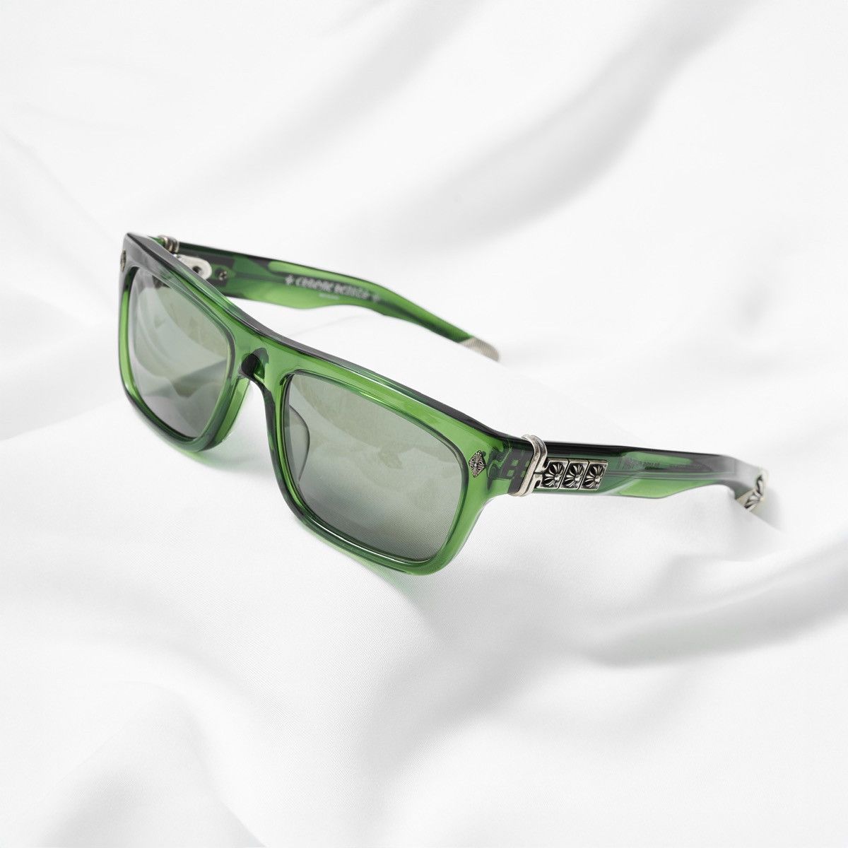 CHROME HEARTS SLUSS BUSSIN II DARK OLIVE SUNGLASSES