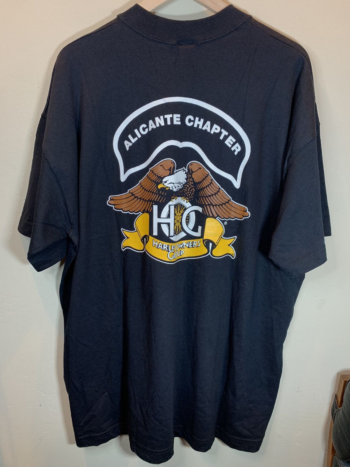 Harley Davidson × Vintage *RARE* VTG Harley Davidson Owners Group Alicante Spain Shirt Size US XL / EU 56 / 4 - 1 Thumbnail