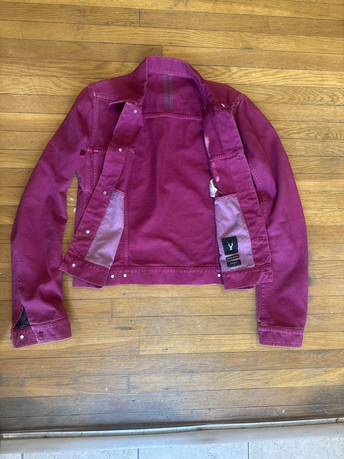 Rick Owens Drkshdw Rick Owens DRKSHDW FW19 Vomit Worker Jacket Size US L / EU 52-54 / 3 - 7 Thumbnail