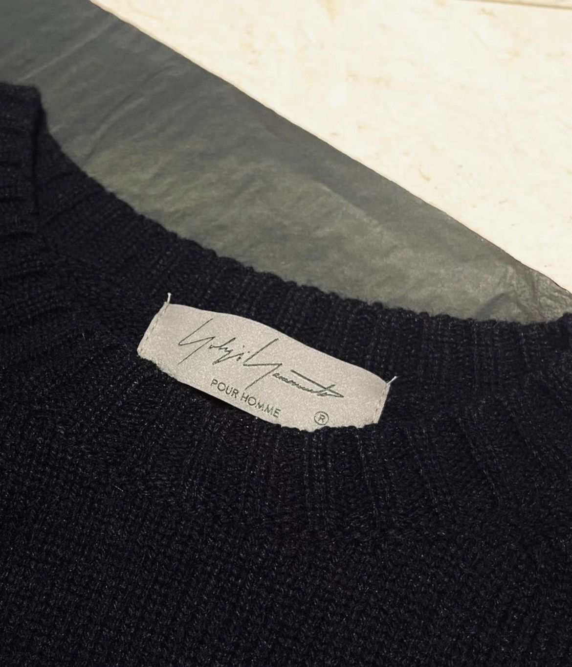 Yohji Yamamoto Yohji Yamamoto 21aw Lily Kintted Shirt-2505 Size US L / EU 52-54 / 3 - 4 Thumbnail