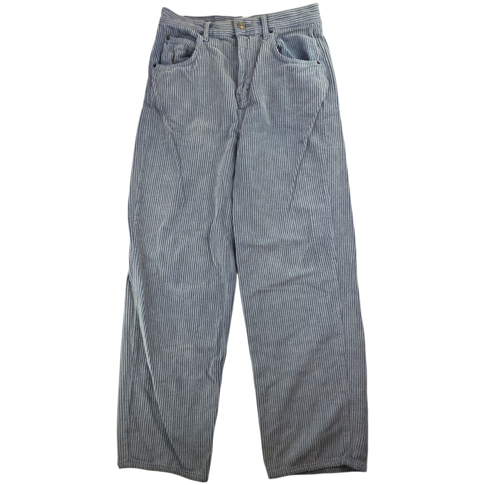 Bdg BDG | Blue Corduroy Modern Boyfriend Pants | Size W29 Size 29" - 1 Thumbnail