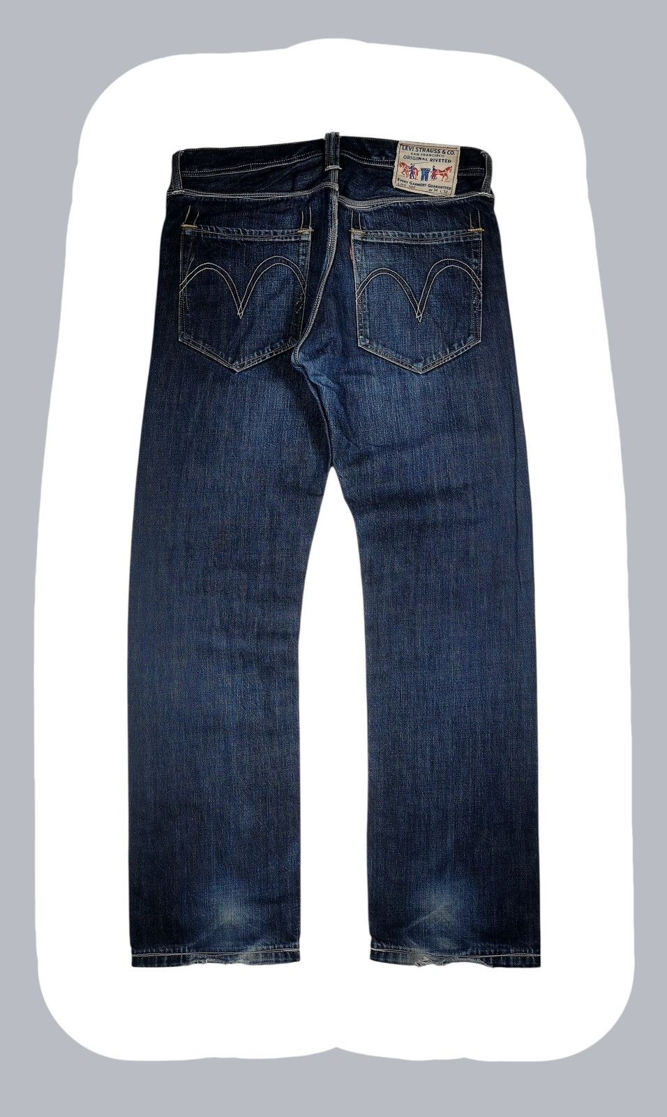 Levi's Vintage Levis 502 Original Riveted Denim Jeans Size US 35 - 2 Thumbnail