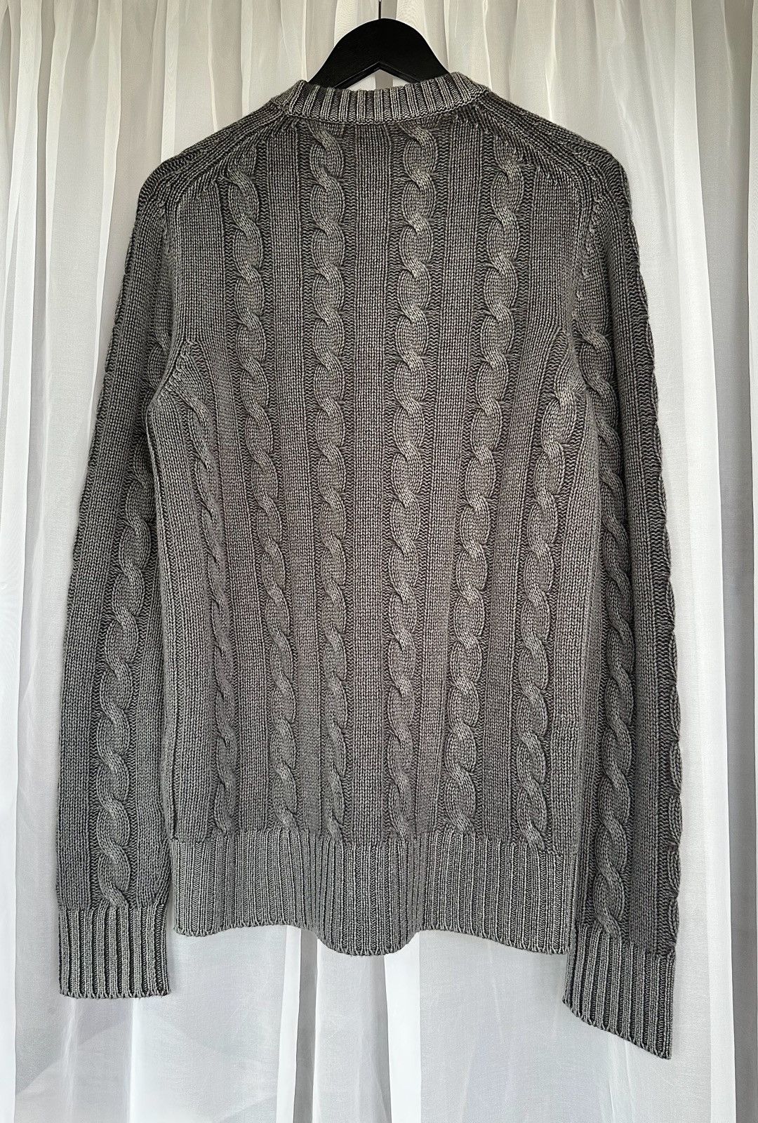 Prada PRADA FW 2012 Faded Effect Cable Knit Cashmere Sweater Wool Size US M / EU 48-50 / 2 - 7 Thumbnail