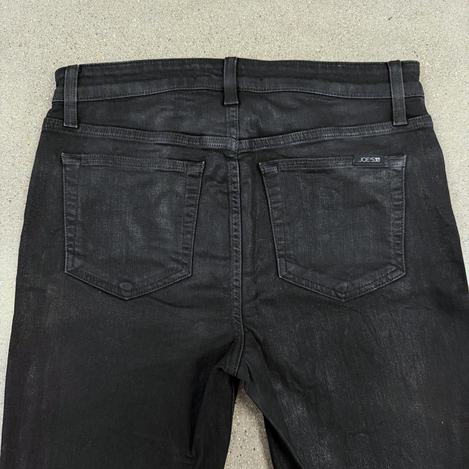Designer Joe's Mid Rise Skinny Jeans Premium Denim Black - 30 Size 30" / US 8 / IT 44 - 8 Thumbnail