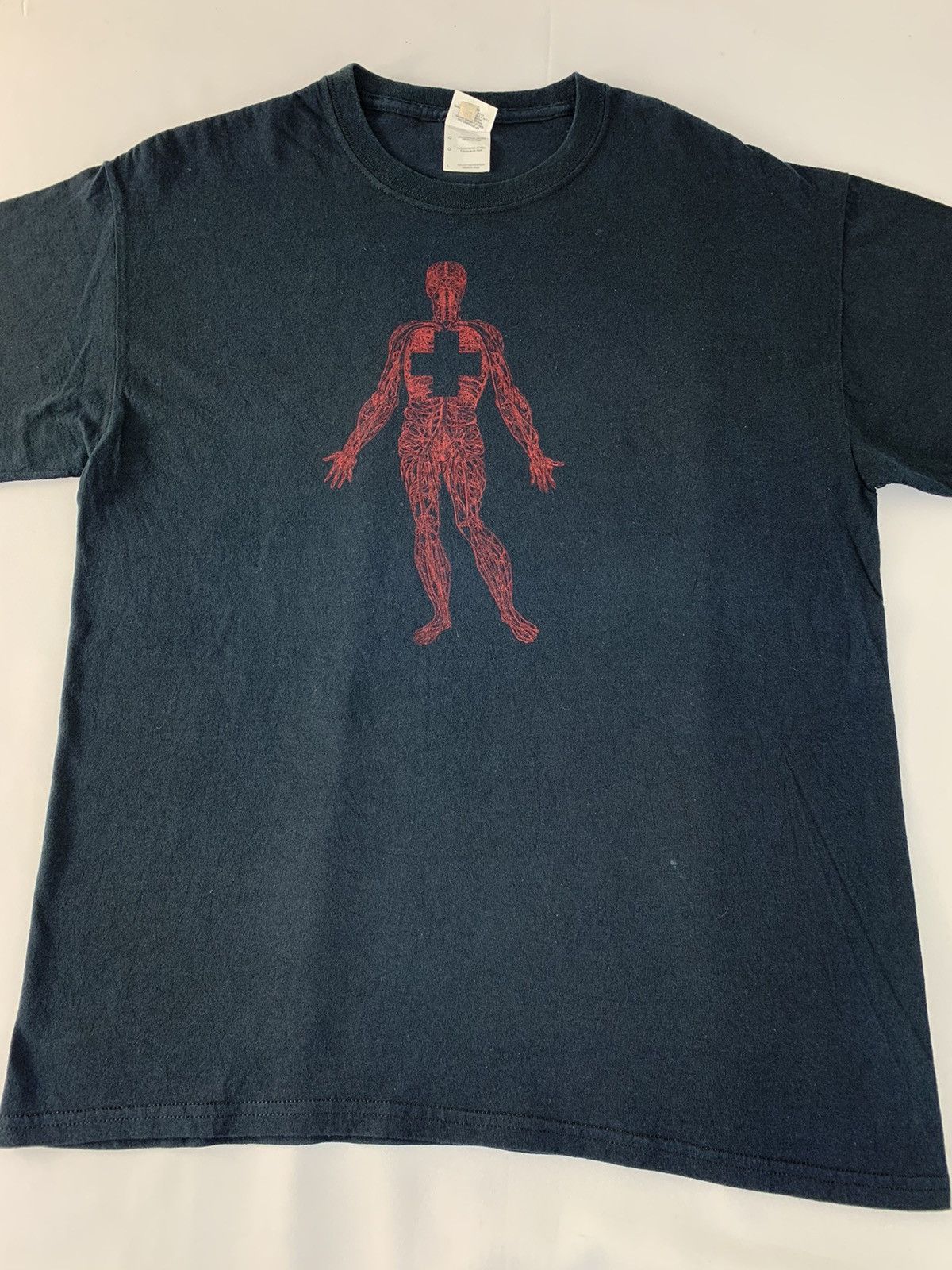 Band Tees Peter Gabriel New Blood Ninth Album English Anatomy Body Tee Size US L / EU 52-54 / 3 - 3 Thumbnail