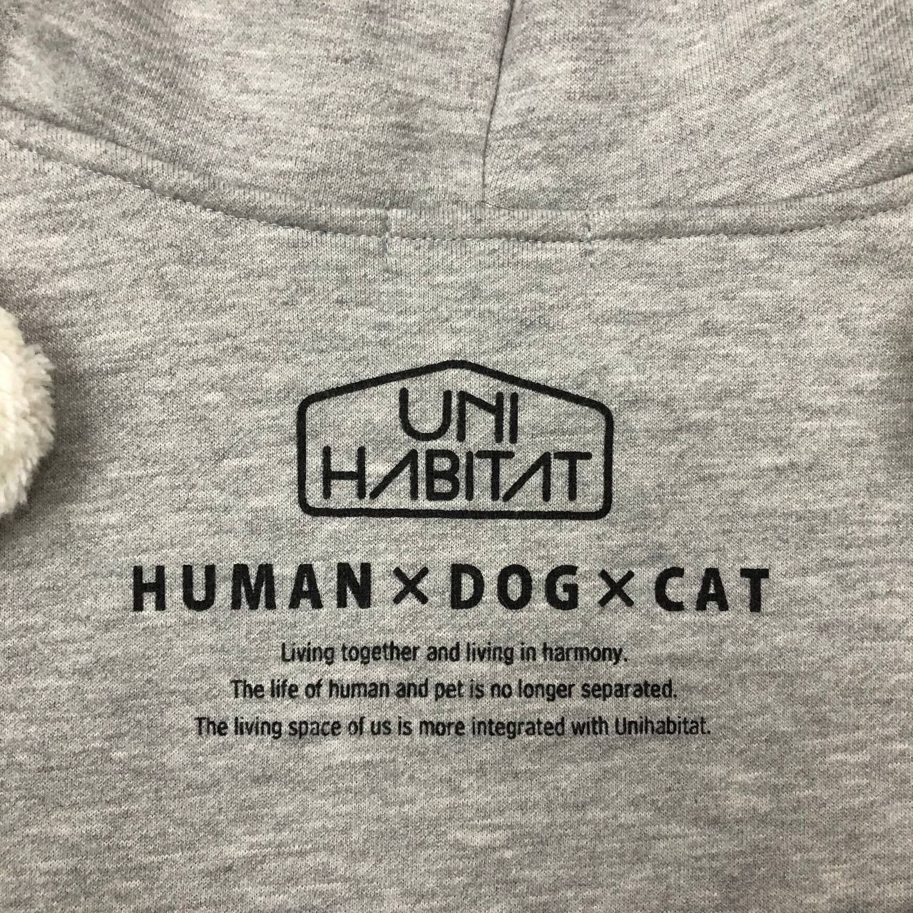 Japanese Brand Y278 UNIHABITAT HUMANxDOGxCAT LIVE TOGETHER HOODIE Size M / US 6-8 / IT 42-44 - 9 Thumbnail