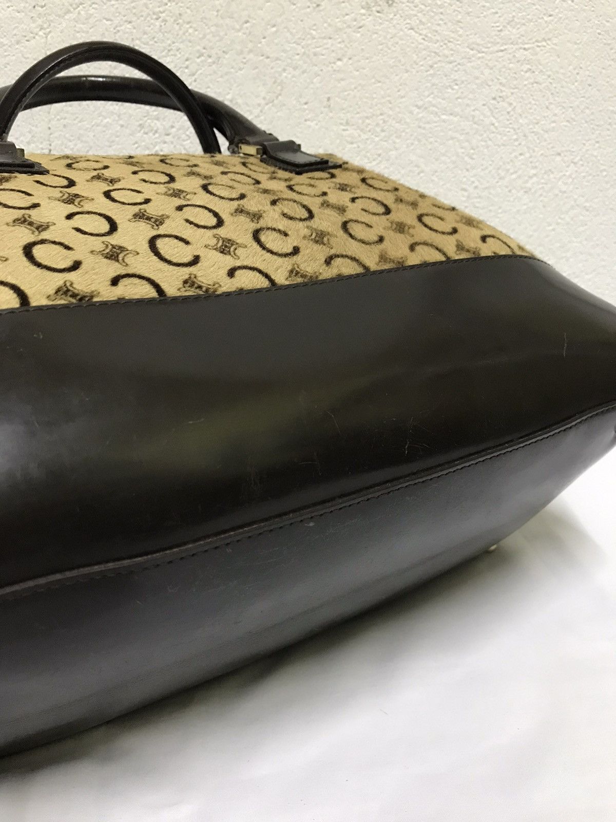 Celine × Vintage VINTAGE CELINE Bowling Bag In Printed Goatskin Brown Size ONE SIZE - 25 Thumbnail