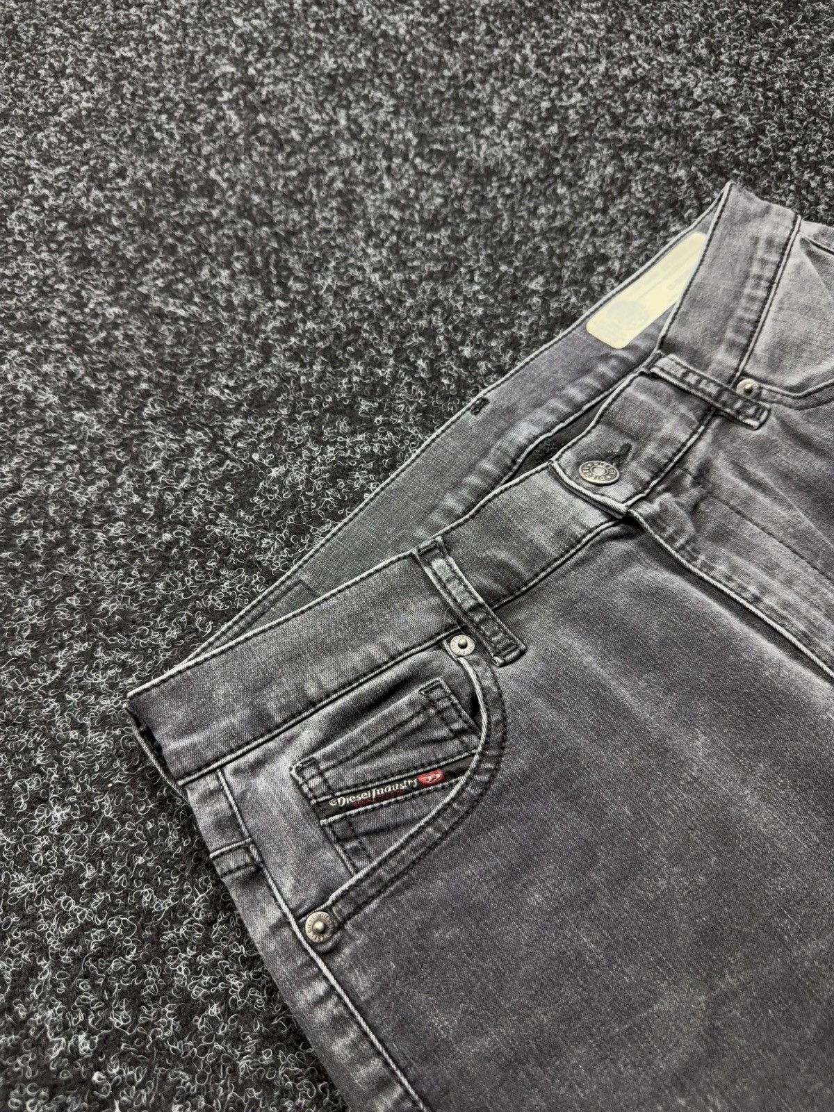 Diesel Luxury 00s Diesel D-Roisin Grey Wash Super Skinny Y2K Jeans Size 30" / US 8 / IT 44 - 5 Thumbnail