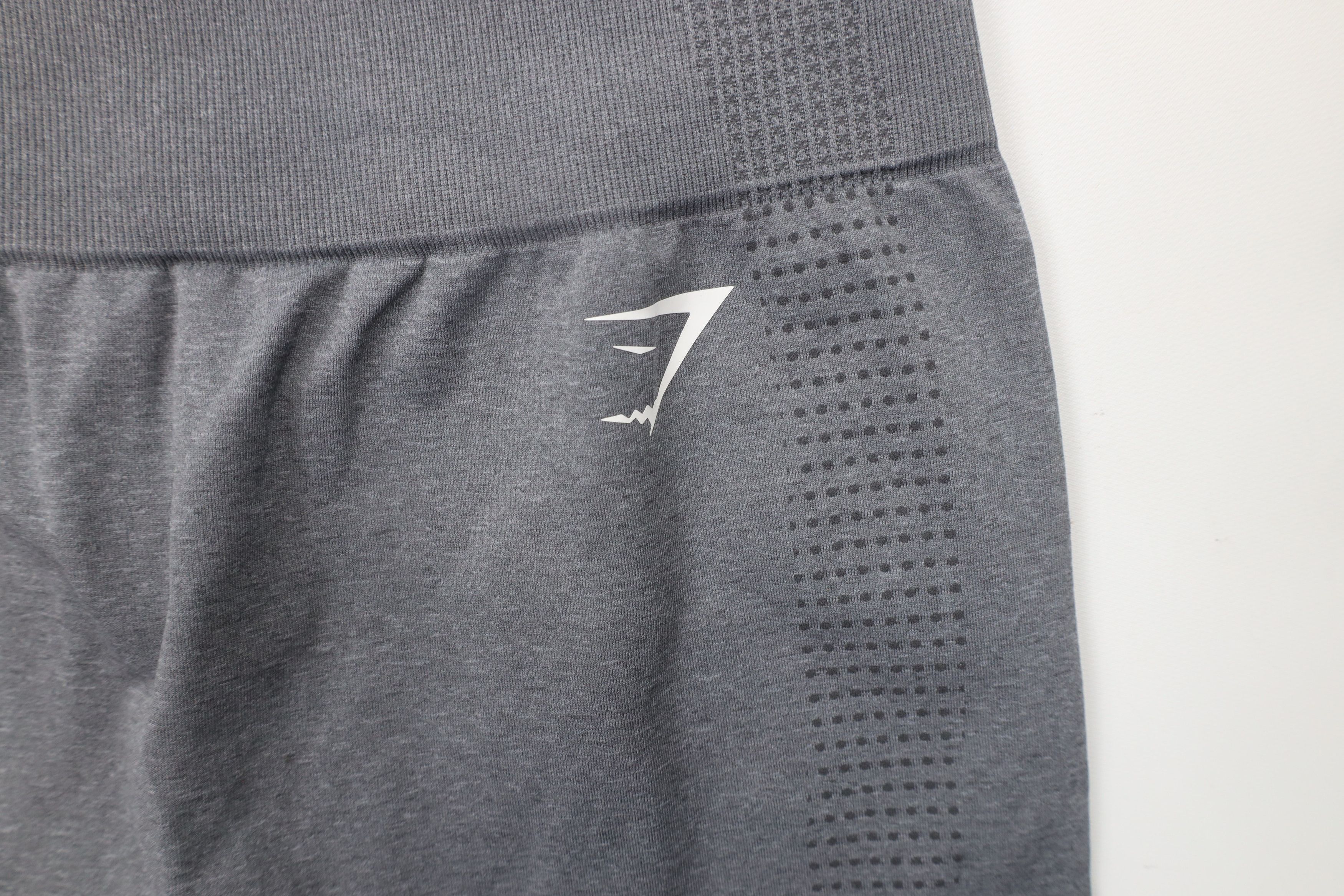Gymshark × Vintage Gymshark Seamless Spandex Gym Training Pants Heather Gray Size 24" / US 00 / IT 34 - 5 Thumbnail
