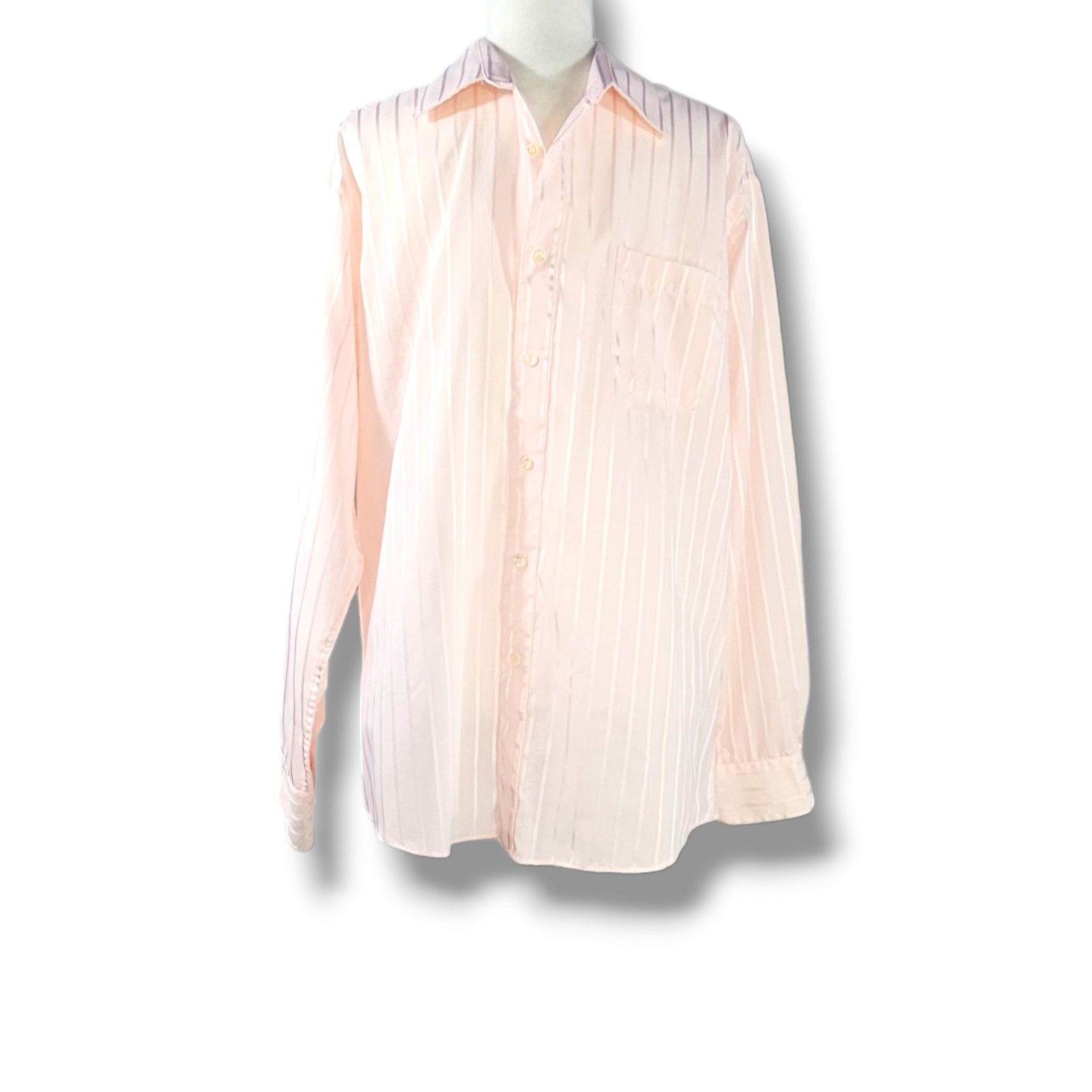 Other Christopher Lena Striped Shirt Sz. 16.5 Length 34-35 Pink Size US S / EU 44-46 / 1 - 2 Thumbnail
