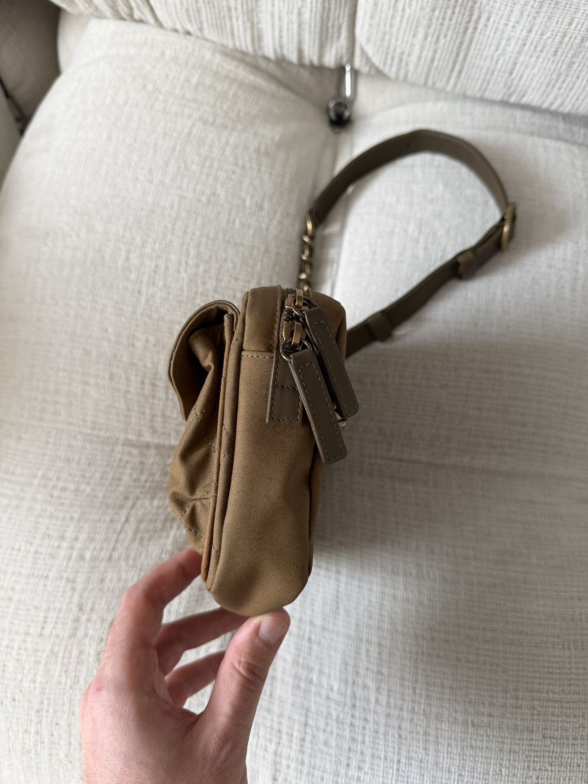 Chanel 20C Cruise Collection Belted Khaki Green / Brown Waist Bag Size ONE SIZE - 11 Thumbnail