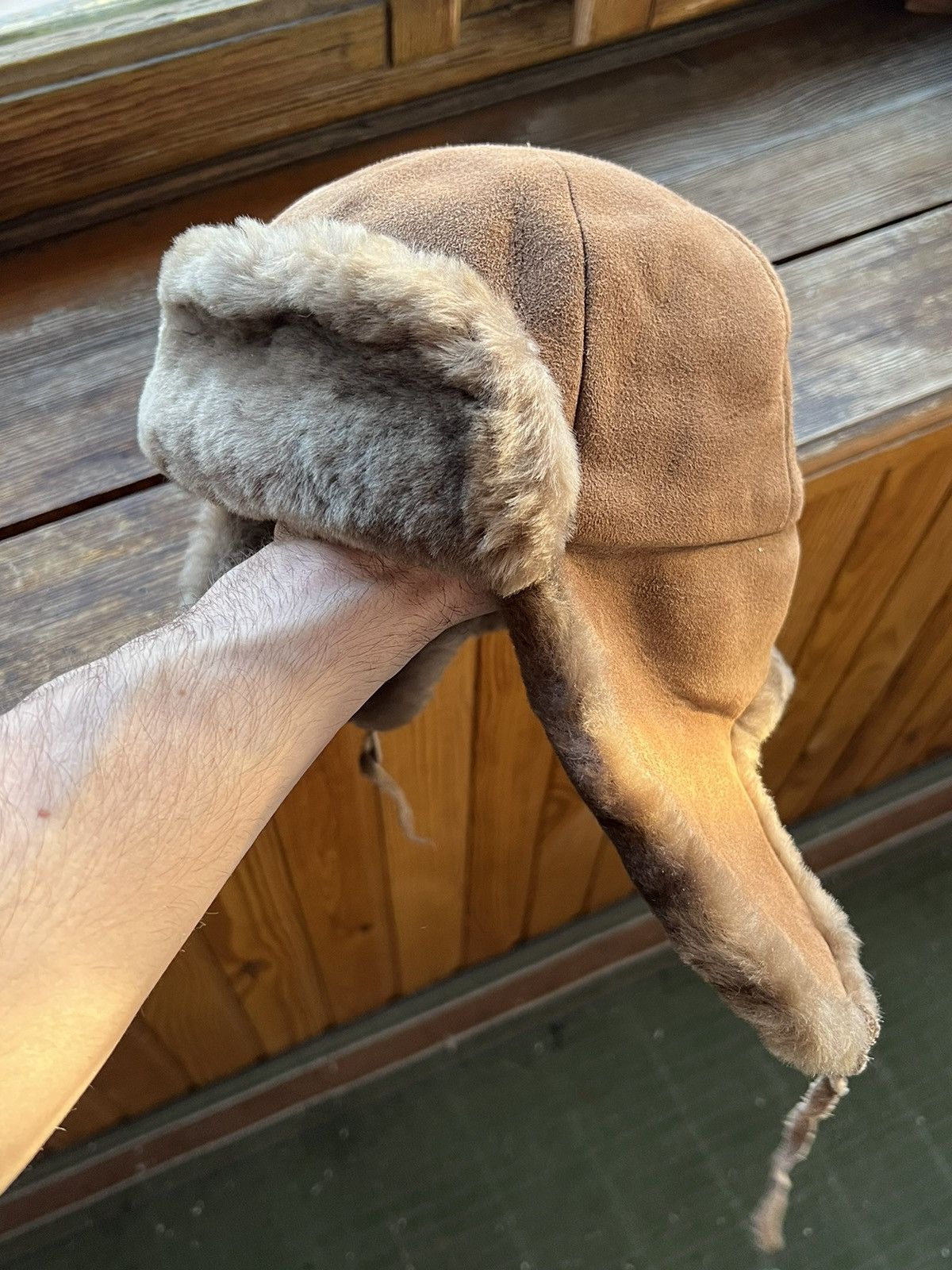 Leather Vintage Ushanka CRAMBES Y2K Leather Trapper Hat Rare Size ONE SIZE - 24 Thumbnail