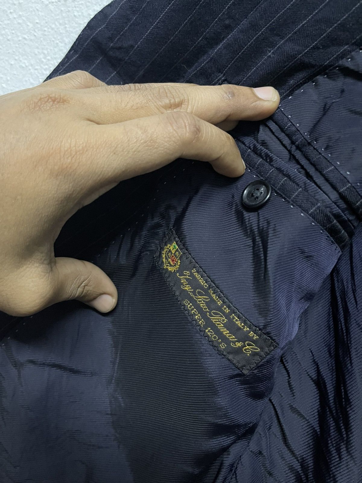 Japanese Brand × Loro Piana × Vintage 90s LORO PIANA STRIPES BLAZZER RARE DESIGN Size US S / EU 44-46 / 1 - 10 Thumbnail