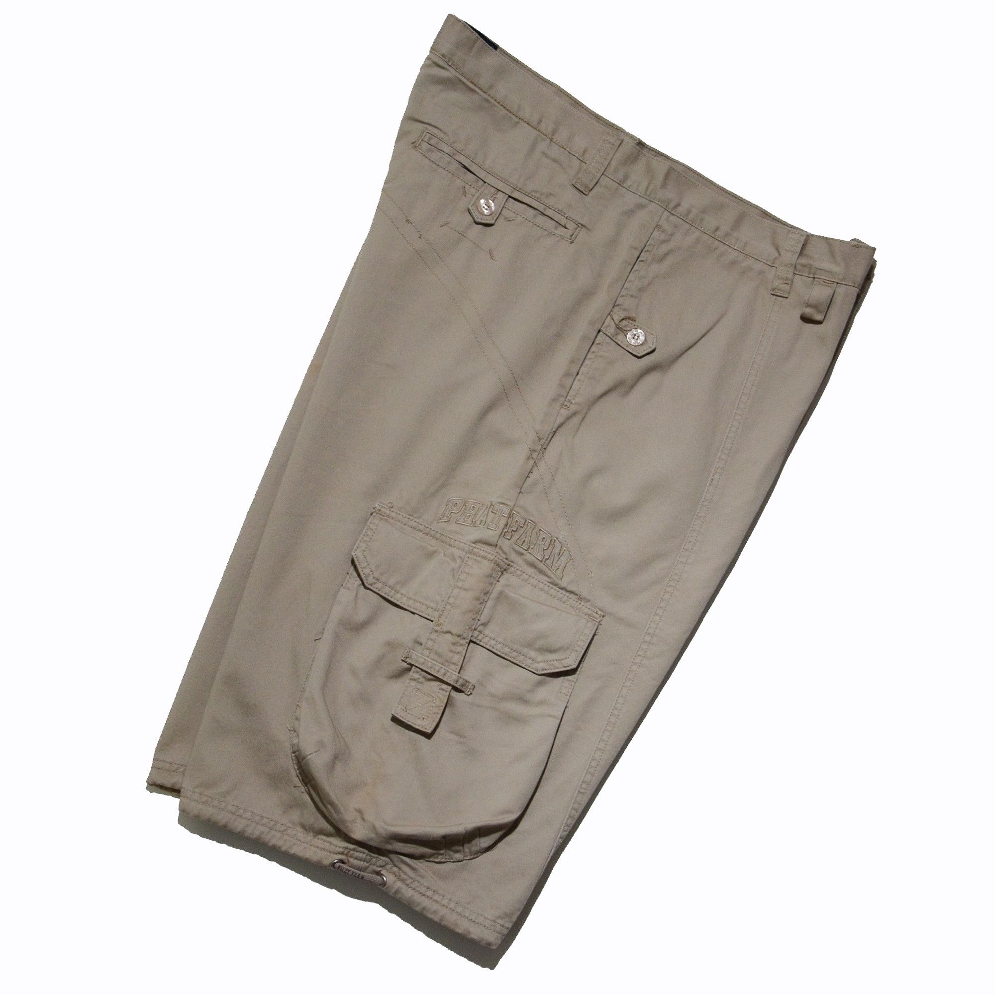 Phat Farm Phat Farm W36 Beige Cargo Shorts 90s Hip Hop Streetwear Size US 36 / EU 52 - 3 Thumbnail