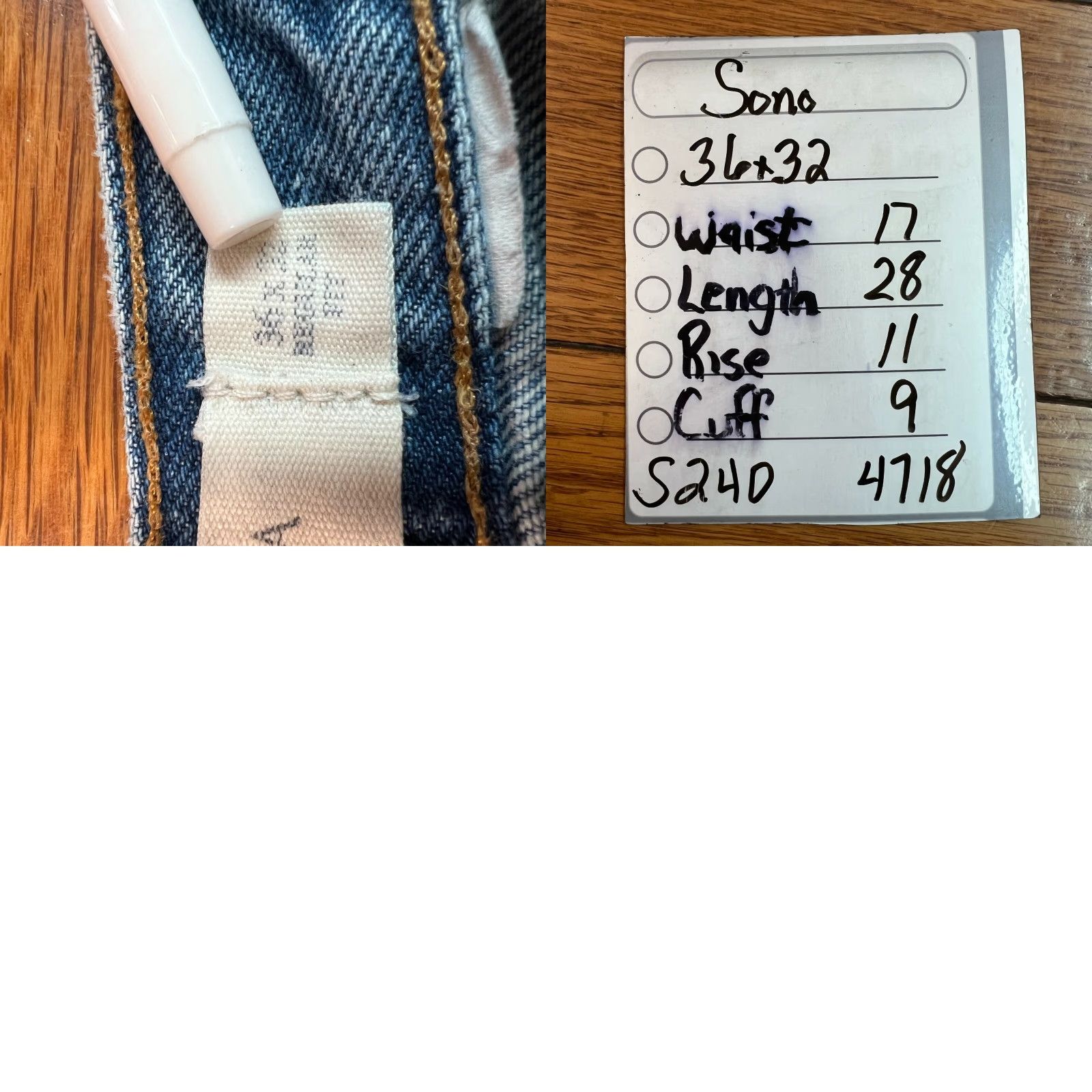 Denime Sonoma Life + Style Mens Stretch Medium Wash Casual Blue Denim Jeans Size 36X32 Jeans Men's Regular Blue 5-Pocket Design Baggy Size US 34 / EU 50 - 8 Thumbnail