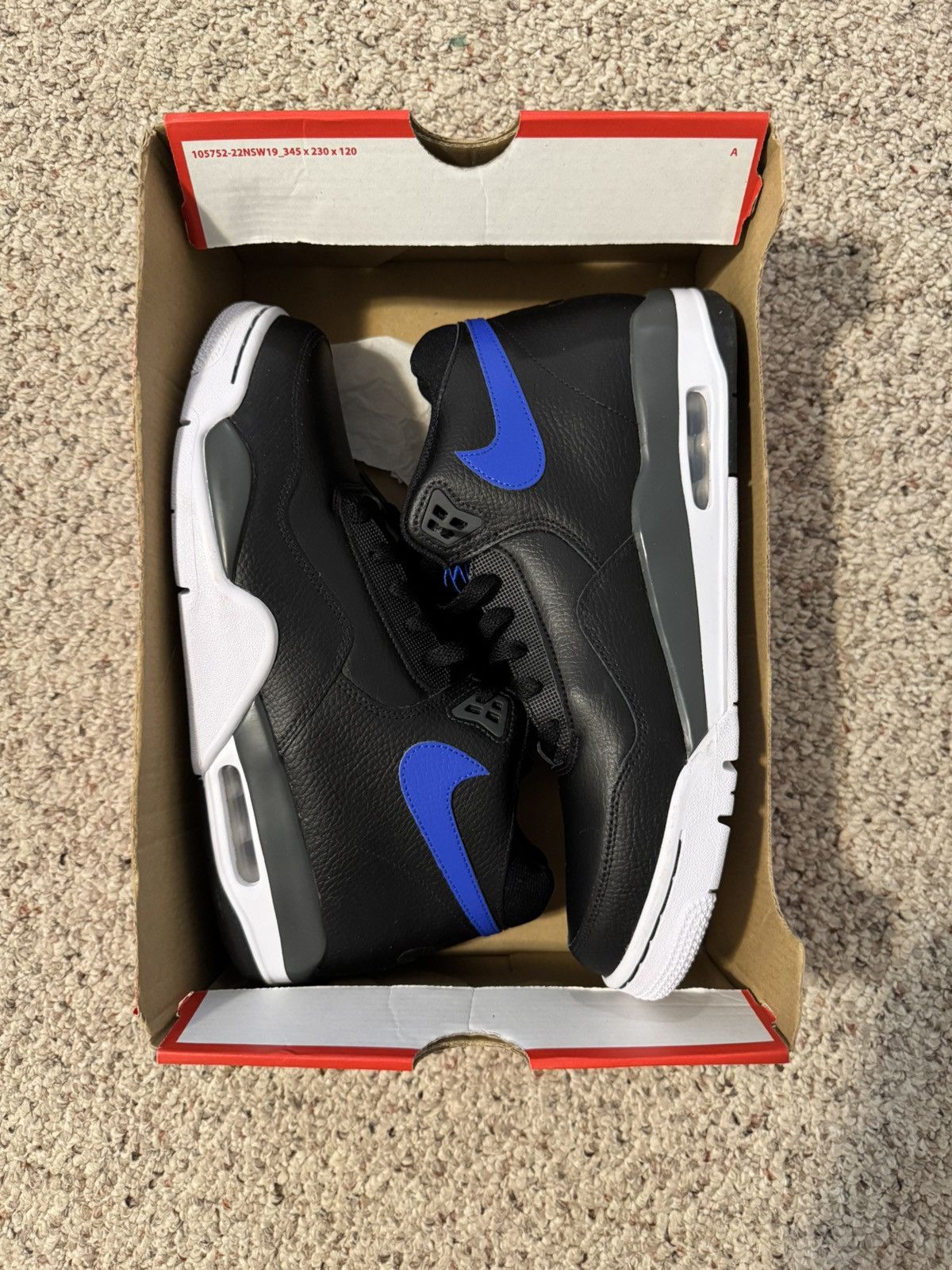 Nike Nike Flight Legacy Leather Black/Hyper Blue - Size Men's 11 Size US 11 / EU 44 - 1 Thumbnail