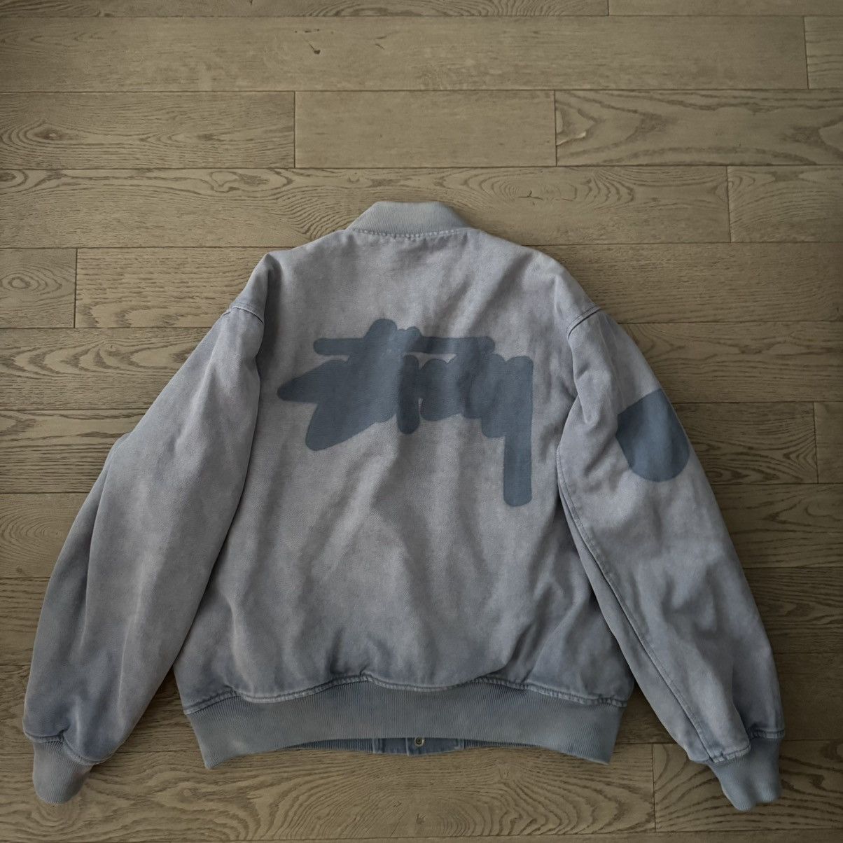 Stussy Stussy Ghost Logo Canvas Varsity Jacket Size US L / EU 52-54 / 3 - 2 Thumbnail