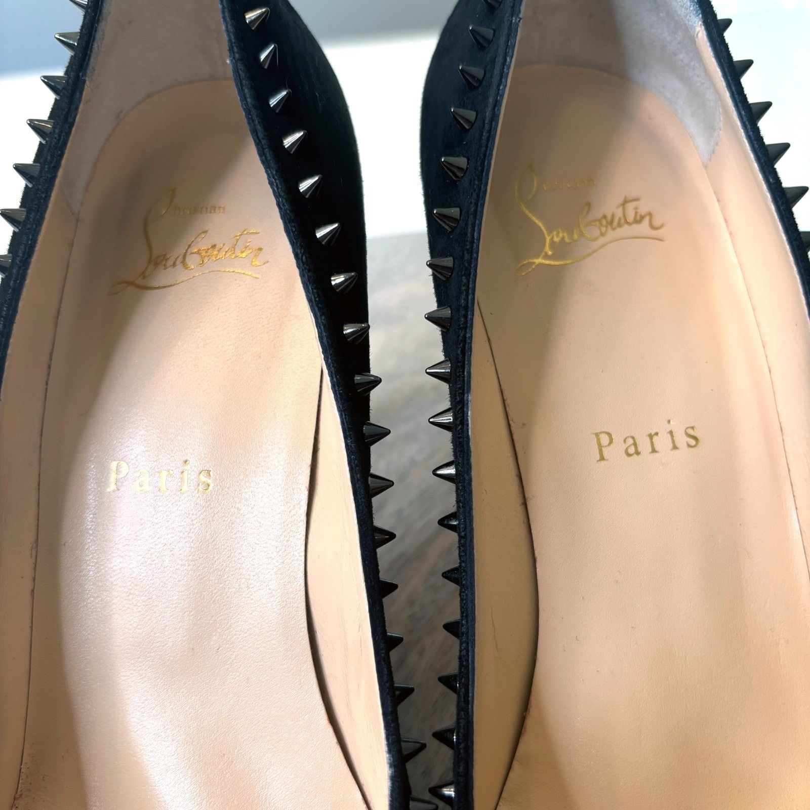 Christian Louboutin Christian Louboutin Follies Black Red Sole Heels Sz 8.5 Size US 8.5 / IT 38.5 - 8 Thumbnail