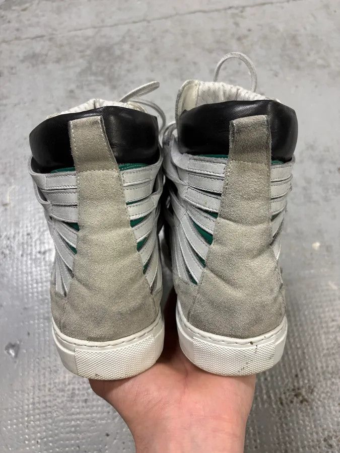 Damir Doma Damir Doma Multi Strip White Leather Sneakers Size US 8 / EU 41 - 7 Thumbnail