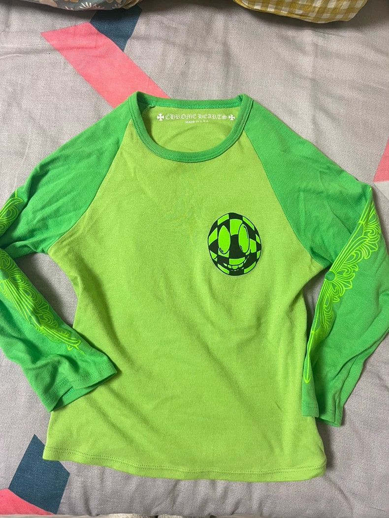 Other Chrome Hearts Chrome Hearts Green Long Sleeve T-Shirt-2507 Size US S / EU 44-46 / 1 - 1 Thumbnail