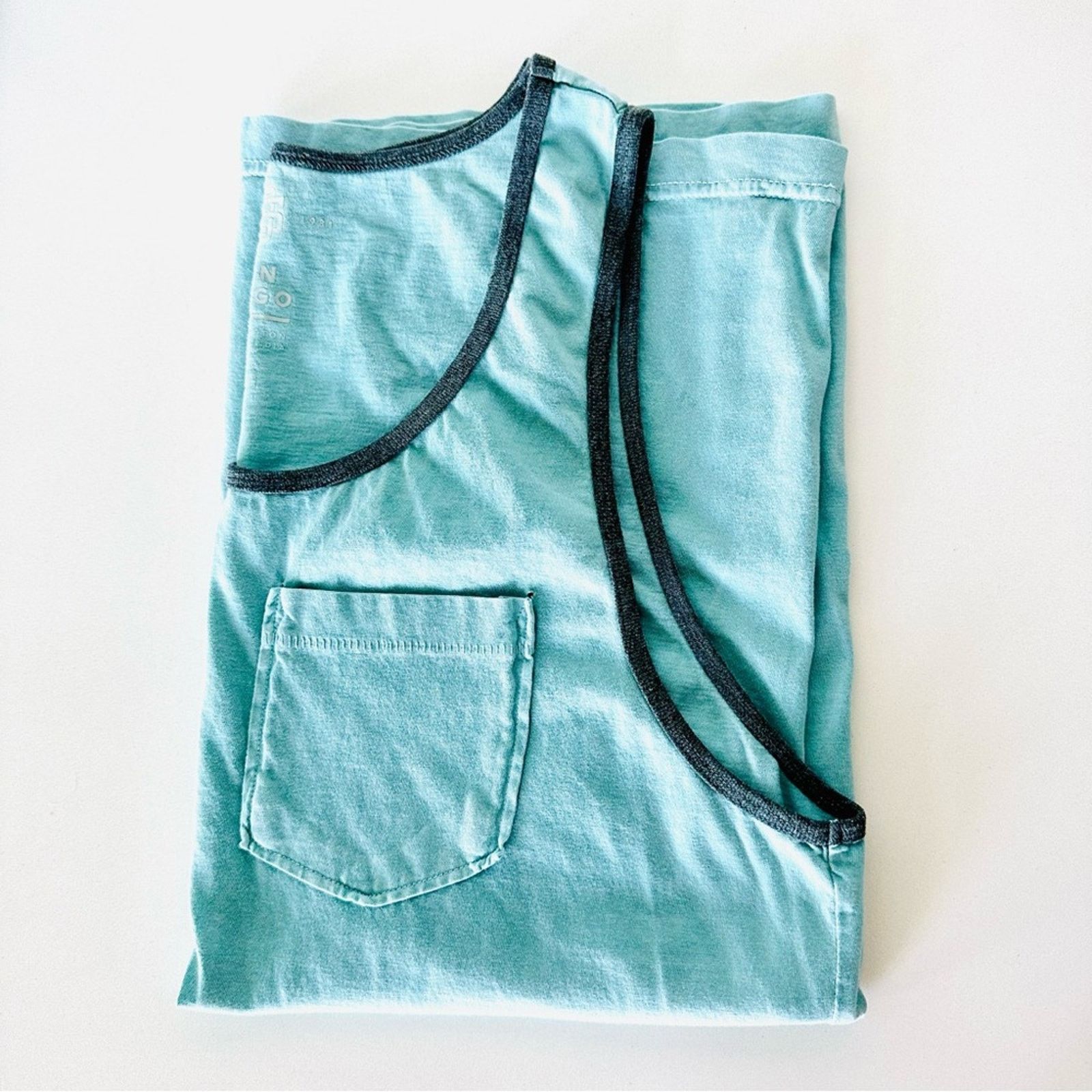 Pacsun MENS SUN DIEGO Navy Blue Pink Aqua Grey Two Tone Tank Top Size US S / EU 44-46 / 1 - 7 Thumbnail